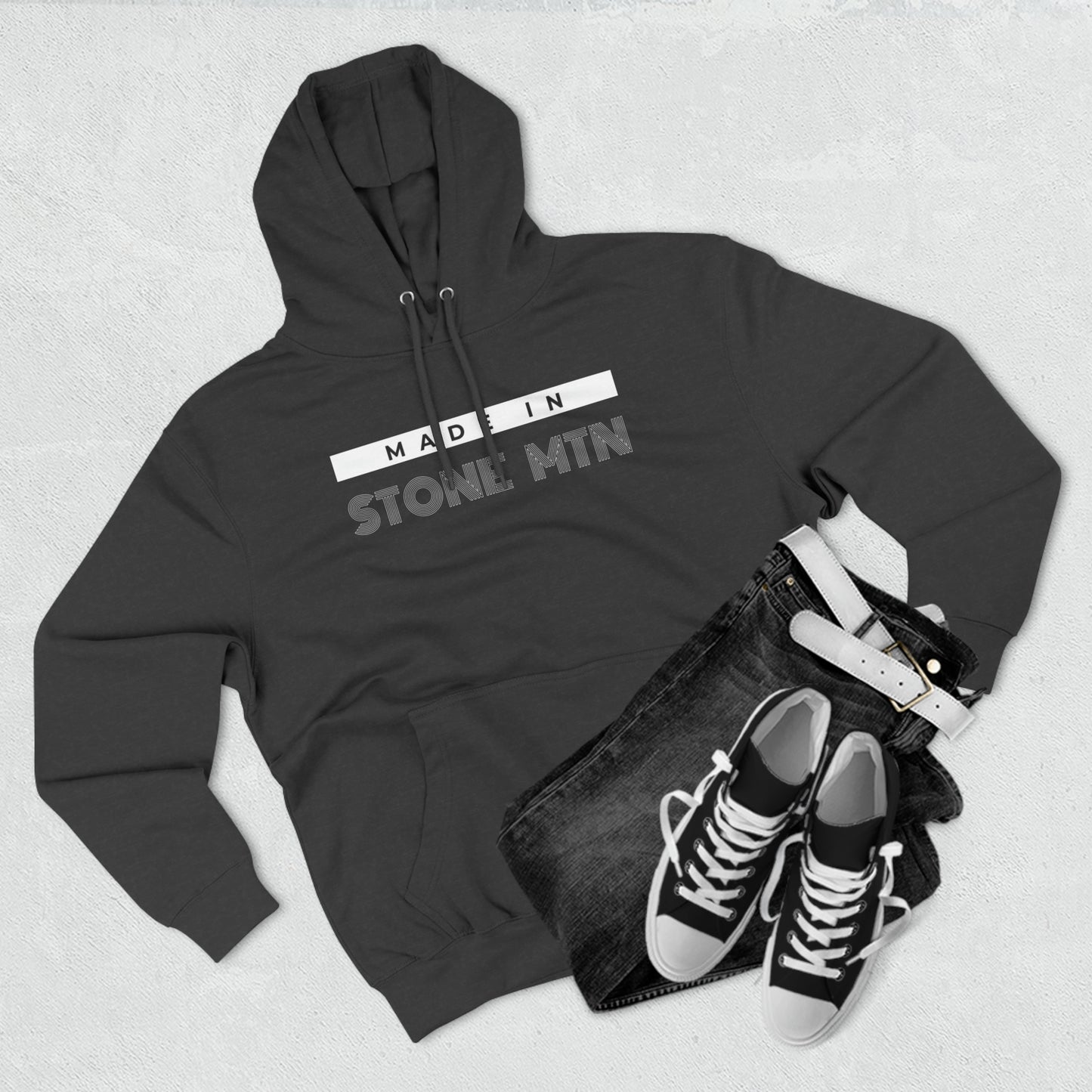 "Made in Stone Mtn" Unisex Premium Pullover Hoodie