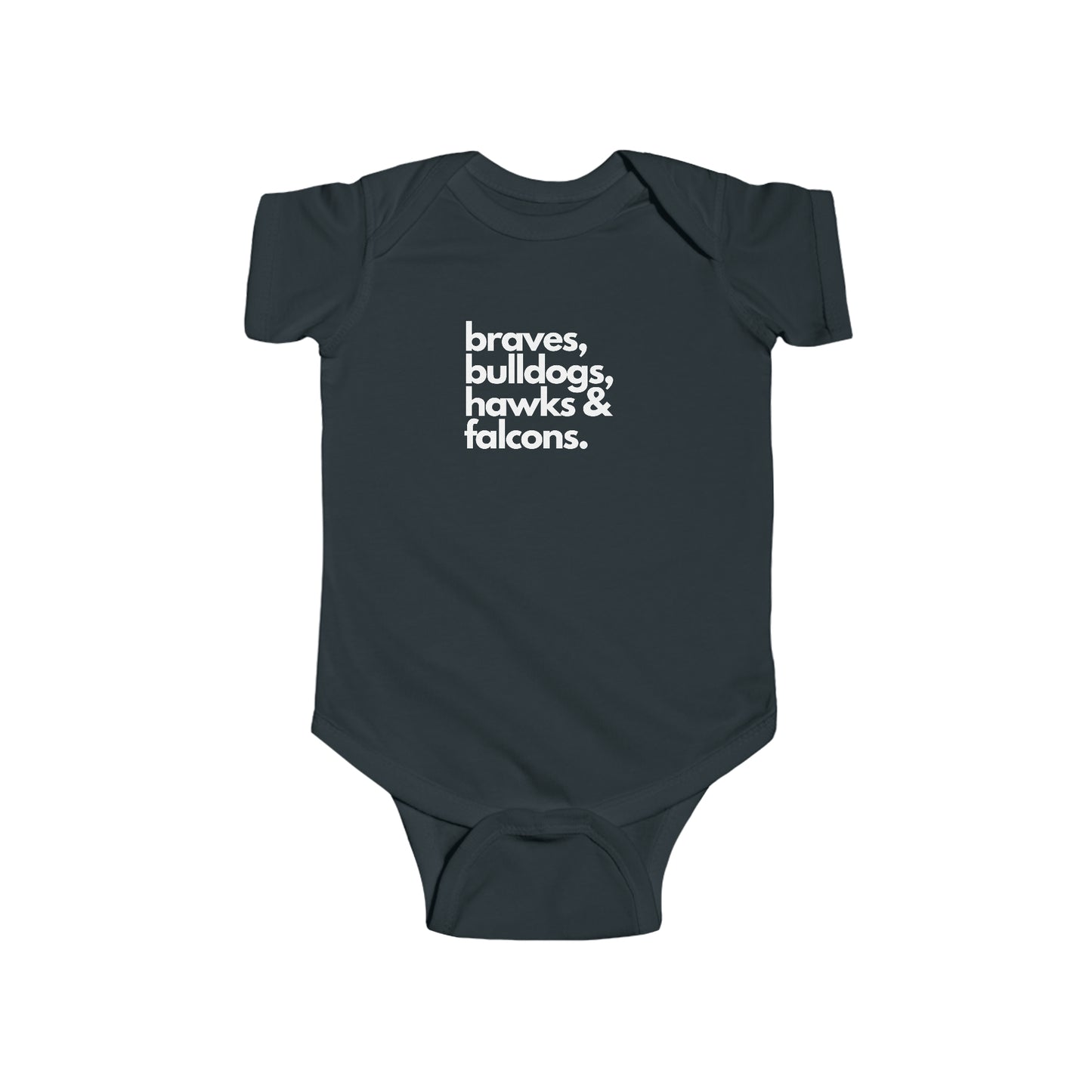 "Braves, Bulldogs, Hawks & Falcons" Infant Fine Jersey Bodysuit