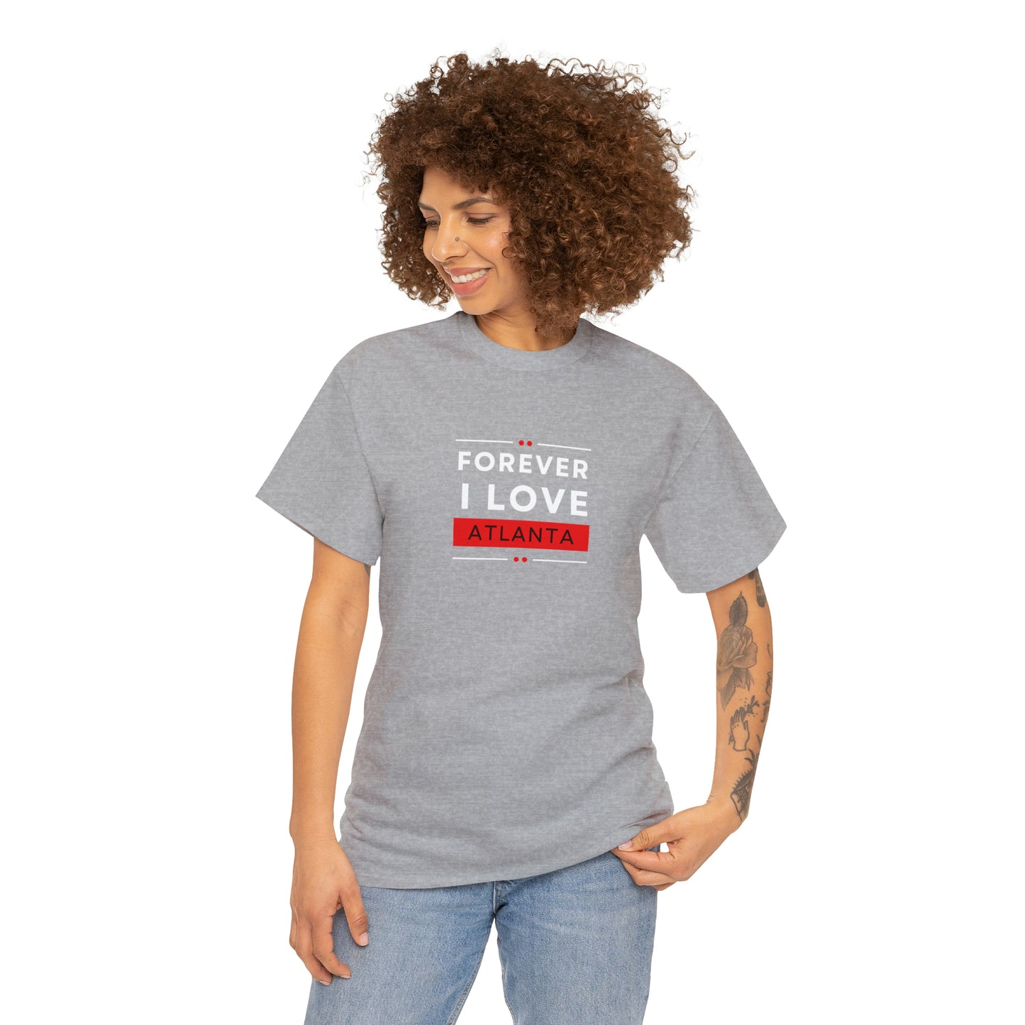 "Forever I Love Atlanta" Unisex Heavy Cotton Tee