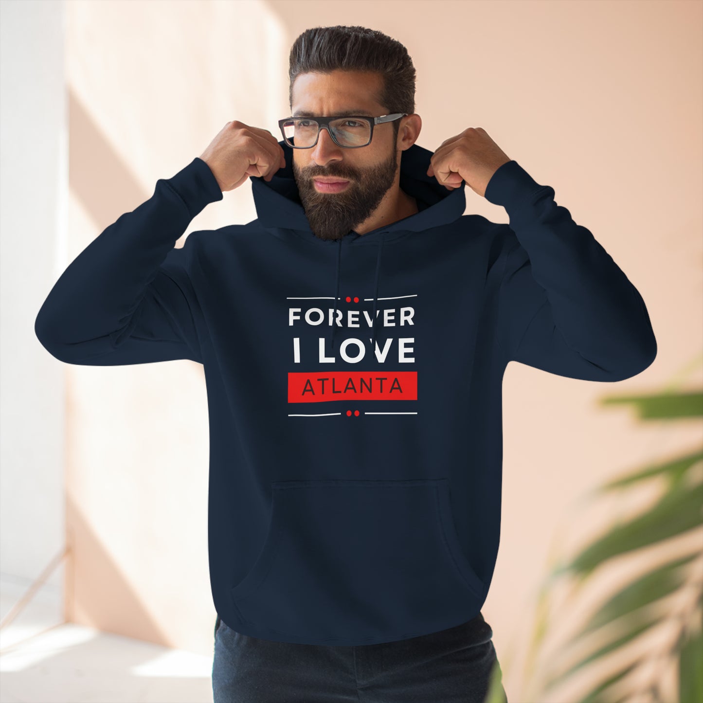 "Forever I Love Atlanta" Unisex Premium Pullover Hoodie