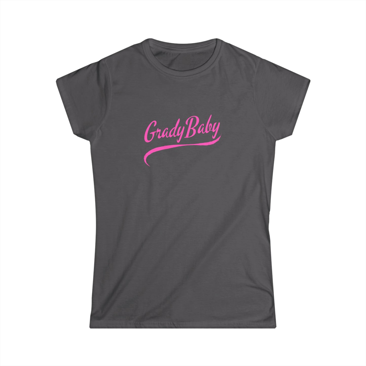 "Grady Baby" Pink Swoop Women's Scoop Neck Short Sleeve Tee