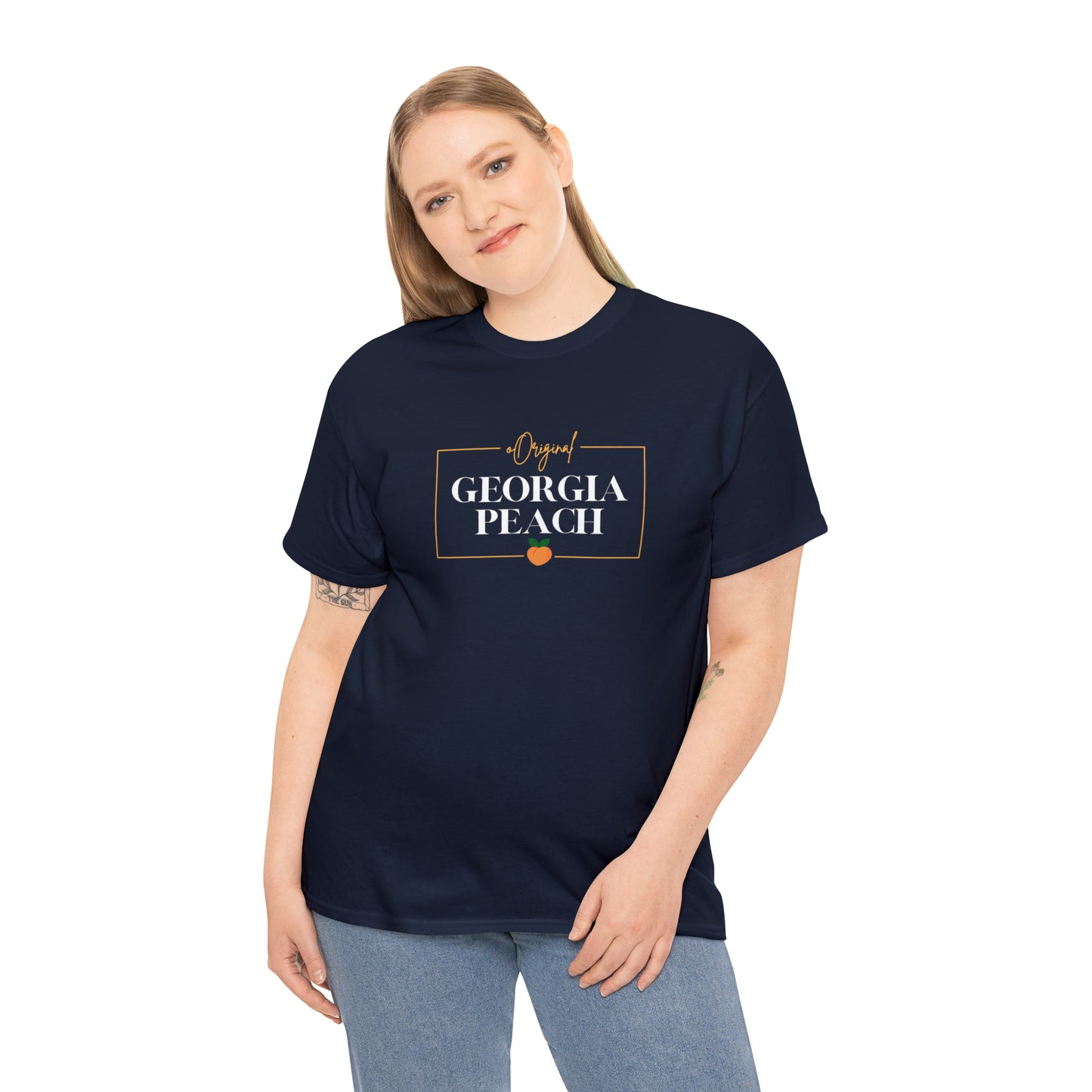 "Original Georgia Peach" Unisex Heavy Cotton Tee