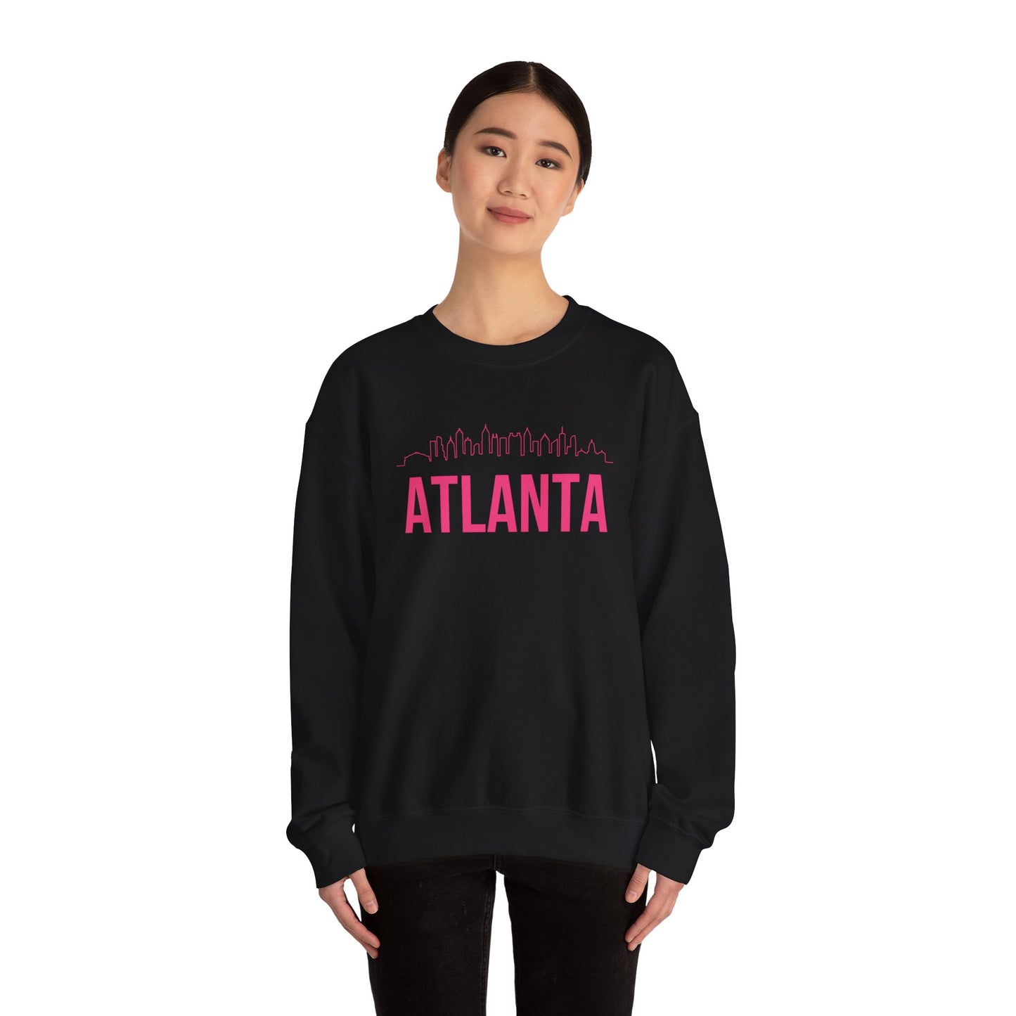 "Atlanta" Skyline Lightweight Crewneck Sweatshirt