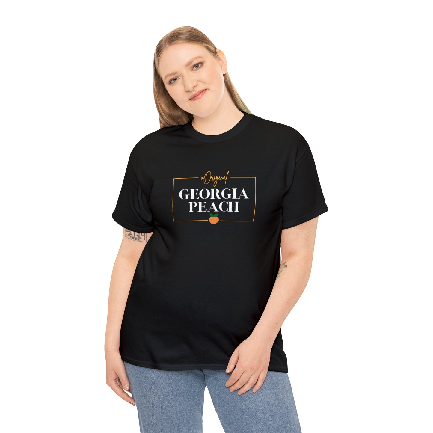 "Original Georgia Peach" Unisex Heavy Cotton Tee