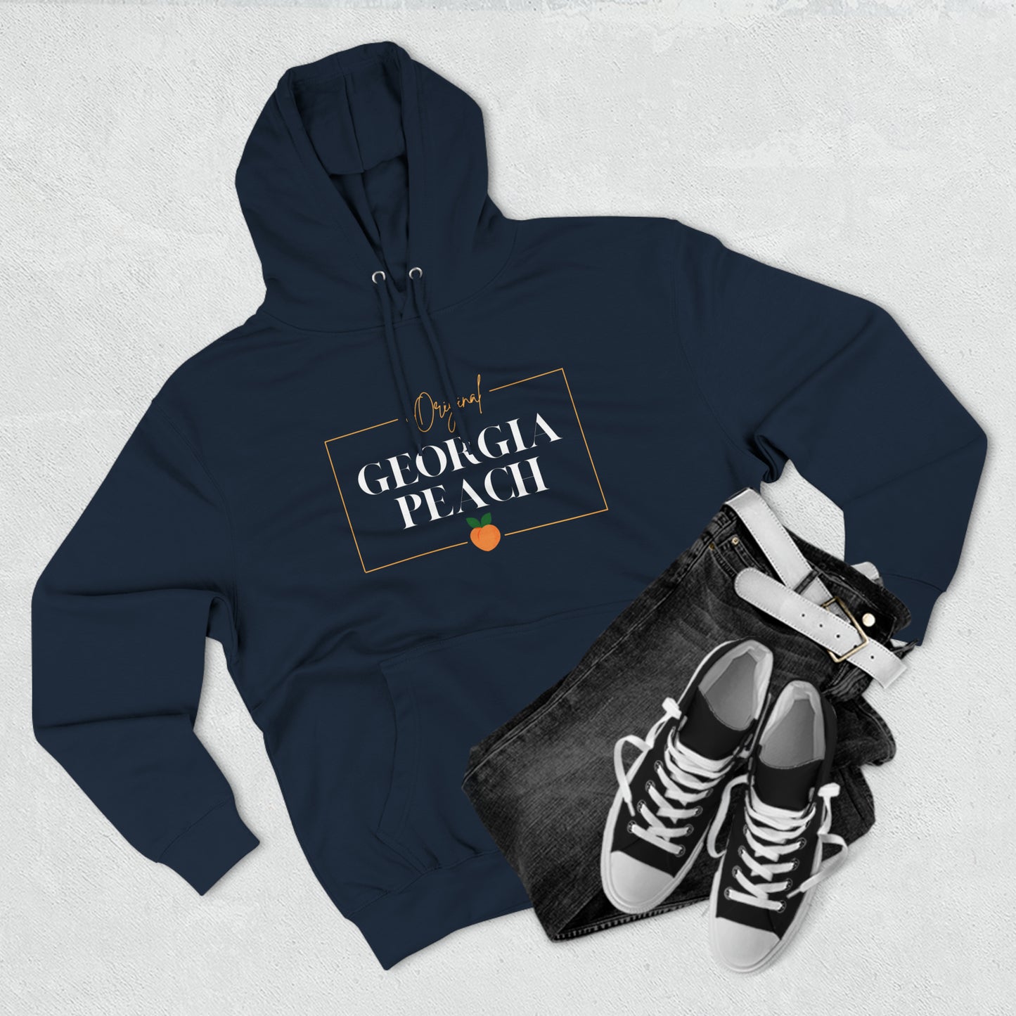 "Original Georgia Peach" Unisex Premium Pullover Hoodie