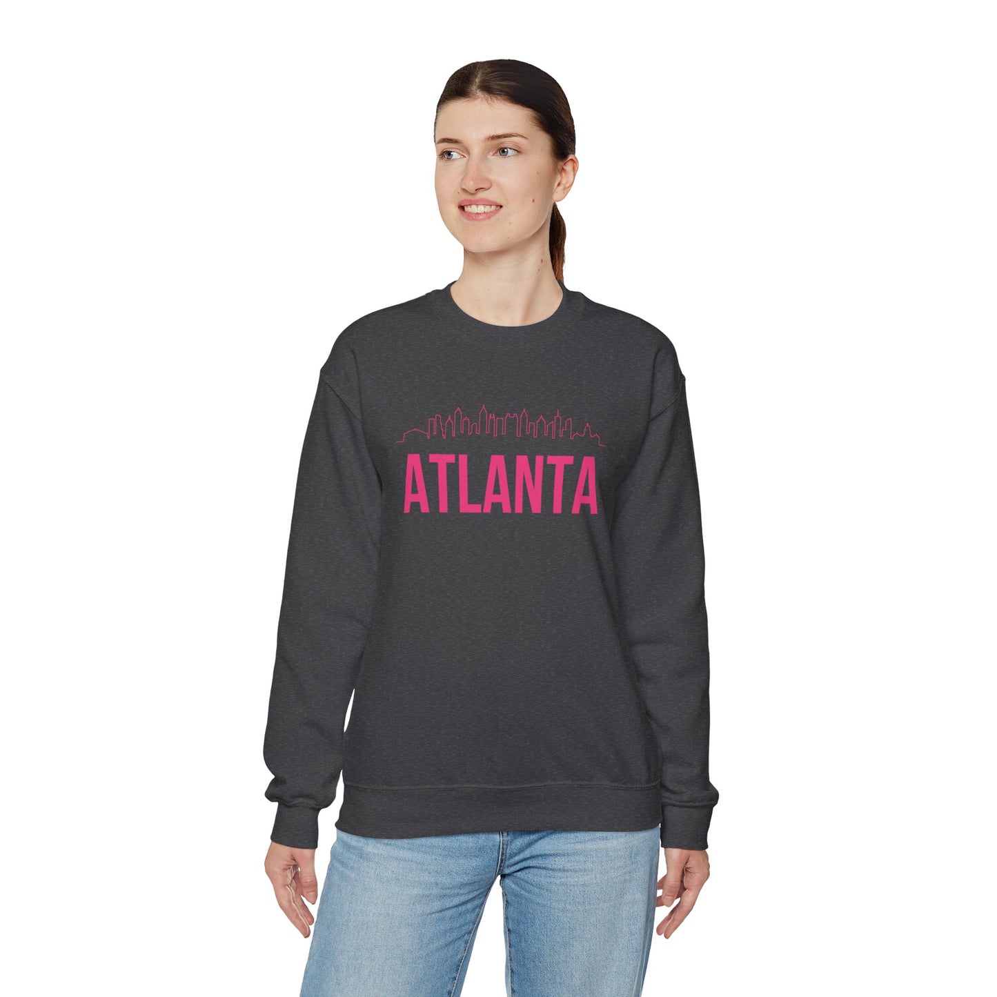 "Atlanta" Skyline Lightweight Crewneck Sweatshirt