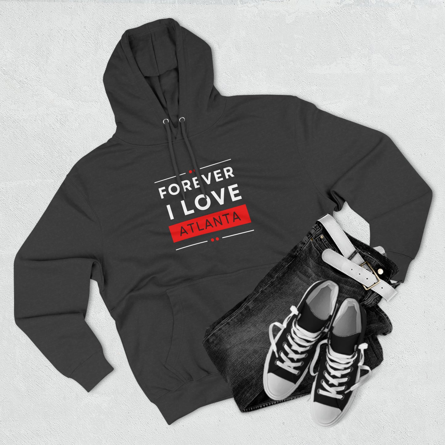 "Forever I Love Atlanta" Unisex Premium Pullover Hoodie