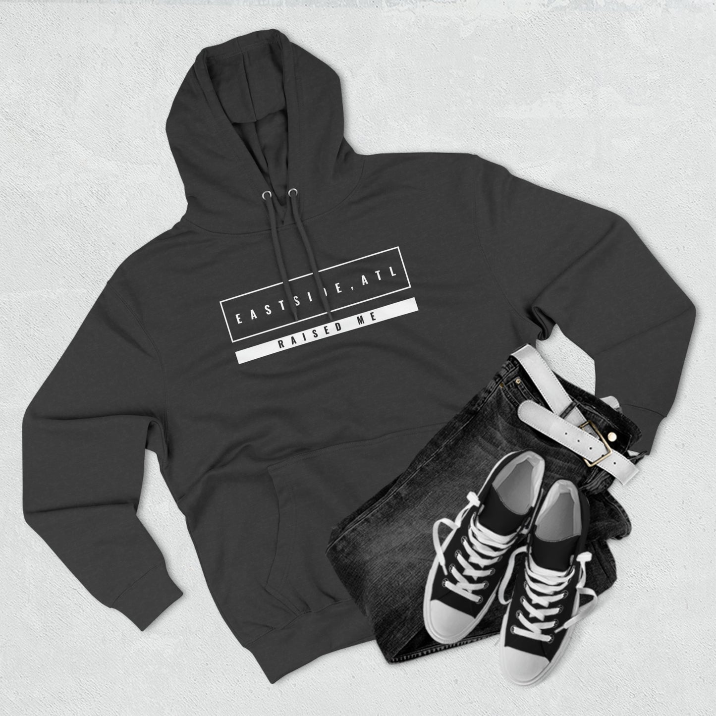 "Eastside, ATL Raised Me" Unisex Premium Pullover Hoodie