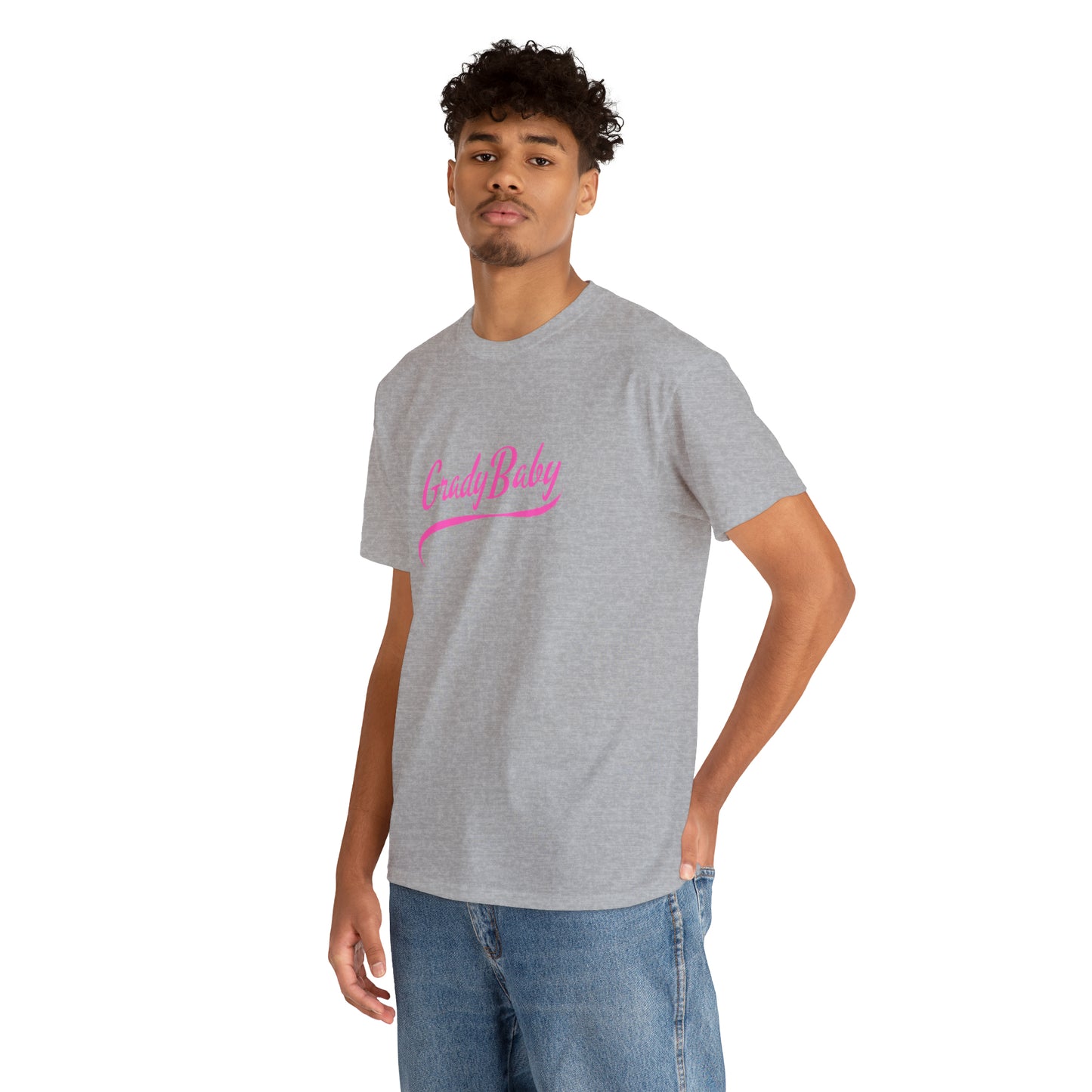 "Grady Baby" Swoop Pink Unisex Heavy Cotton Tee