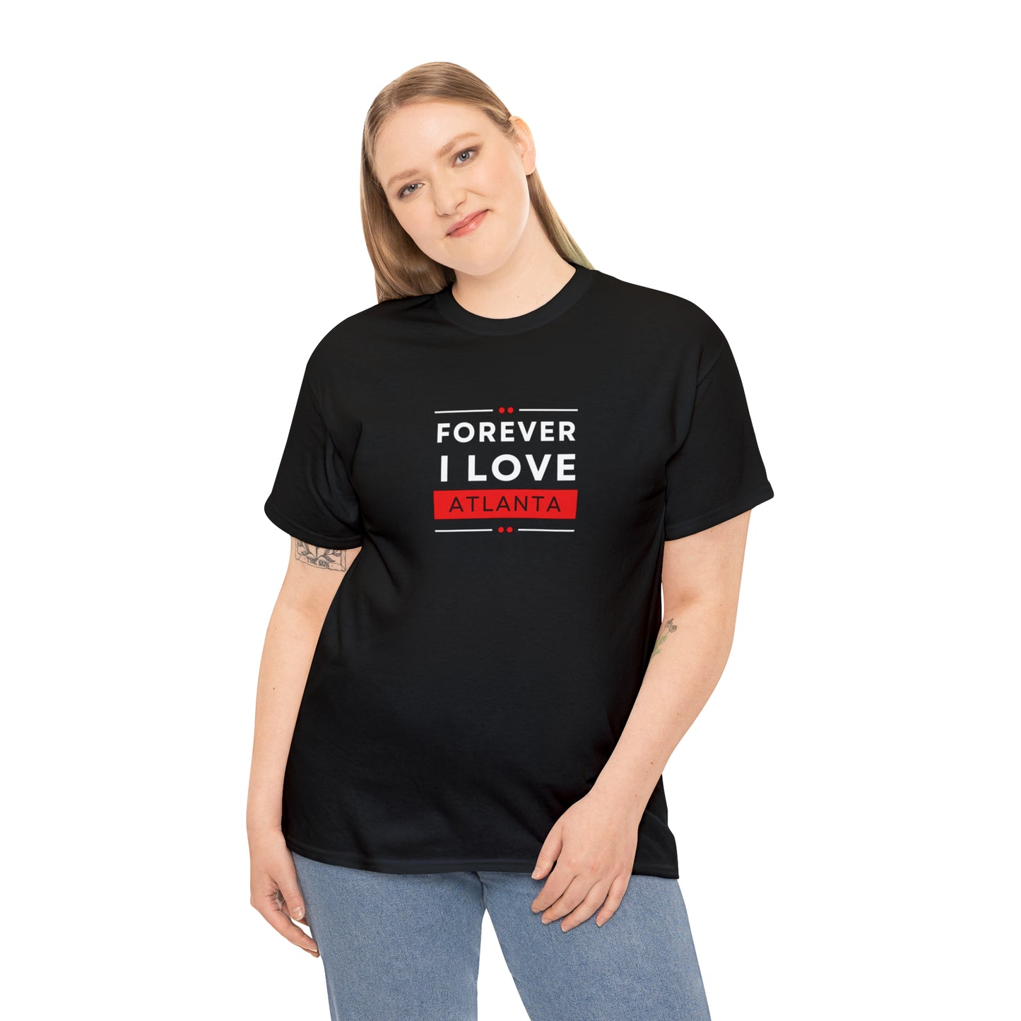 "Forever I Love Atlanta" Unisex Heavy Cotton Tee