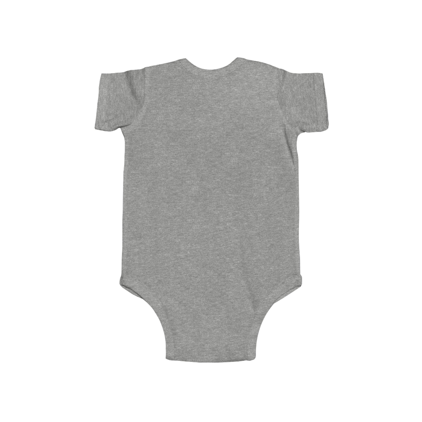 "Grady Baby" White Swoop Infant Fine Jersey Bodysuit