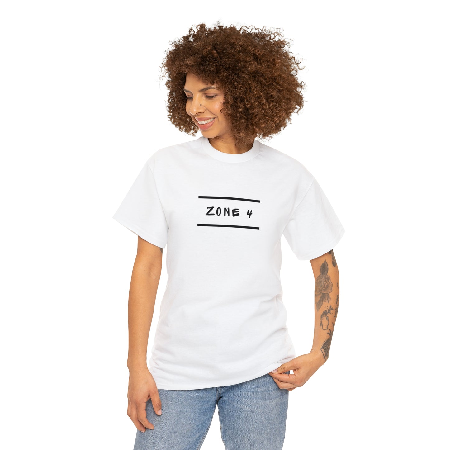 "Zone 4" Unisex Heavy Cotton Tee