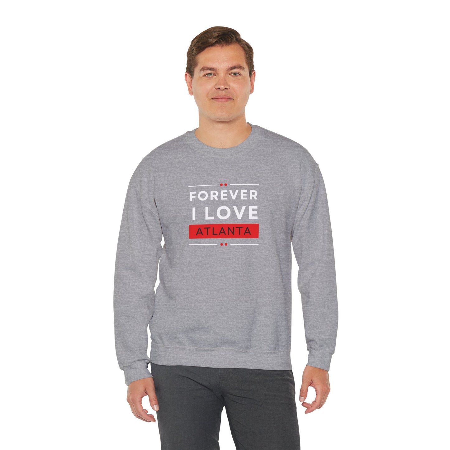 "Forever I Love Atlanta" Lightweight Crewneck Sweatshirt