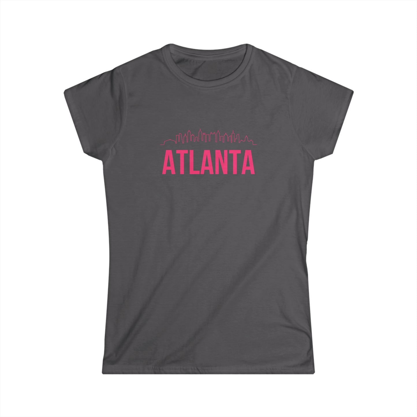 "Atlanta Skyline" Women's Scoop Neck Short Sleeve Tee