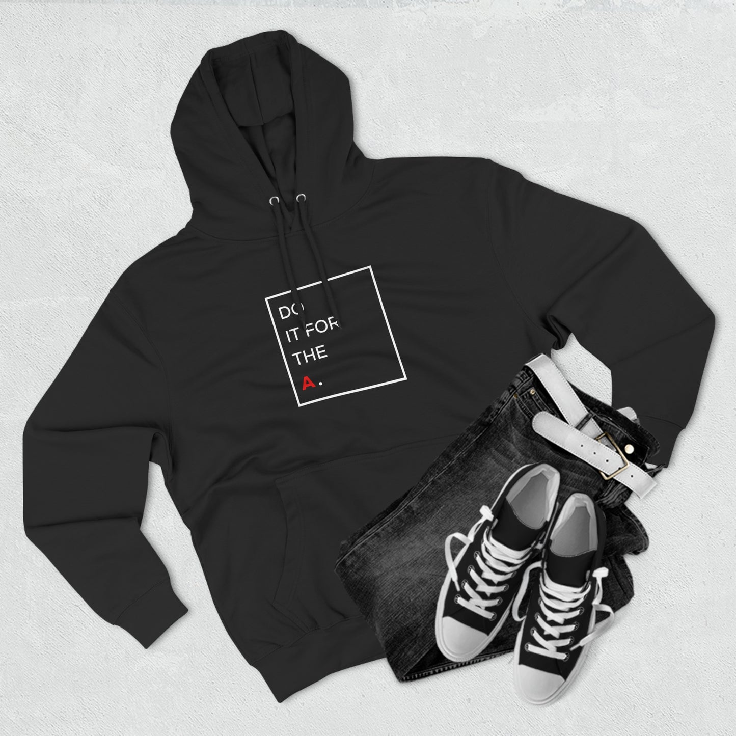 "Do it for the A" Square Unisex Premium Pullover Hoodie