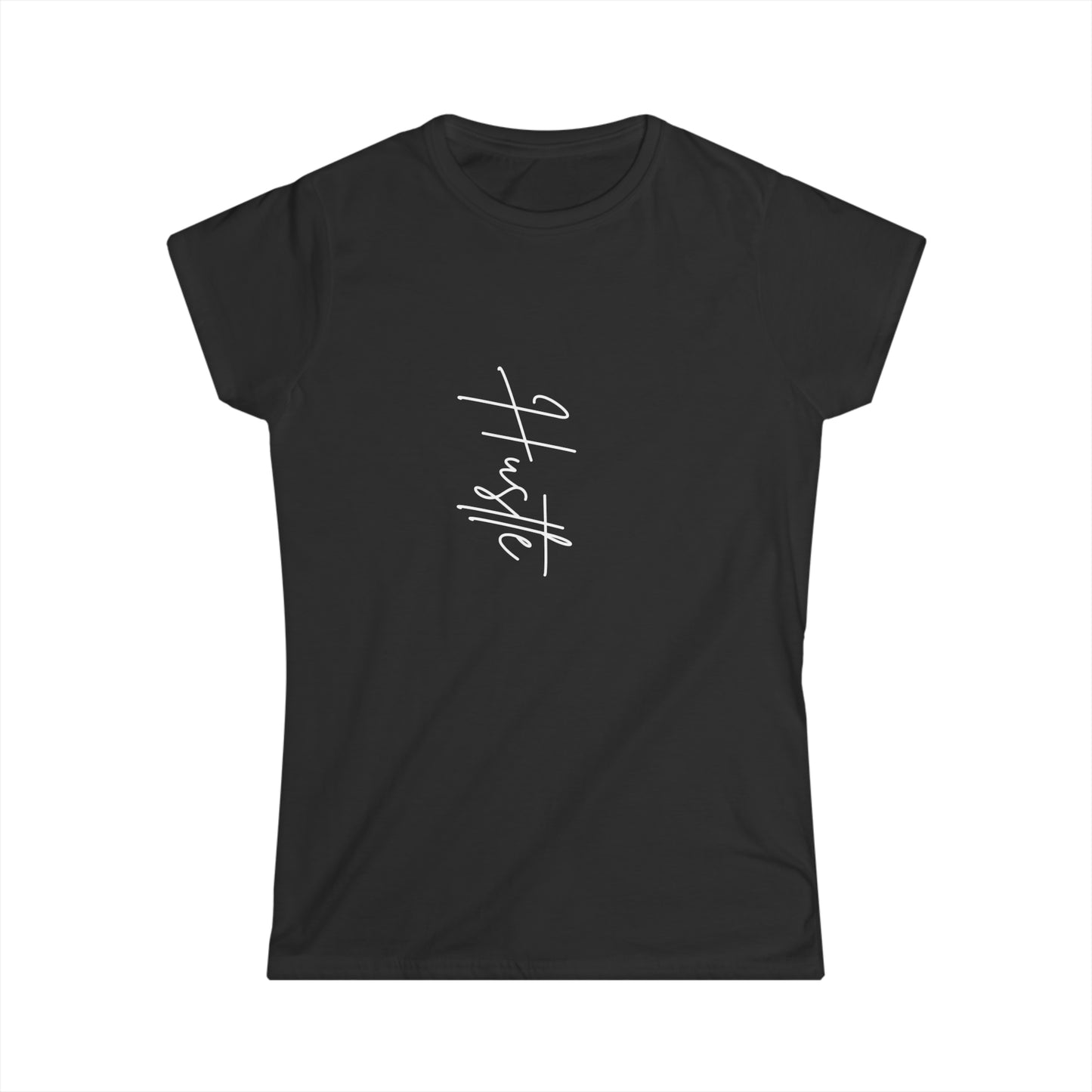 "Hustle" Women's Scoop Neck Short Sleeve Tee