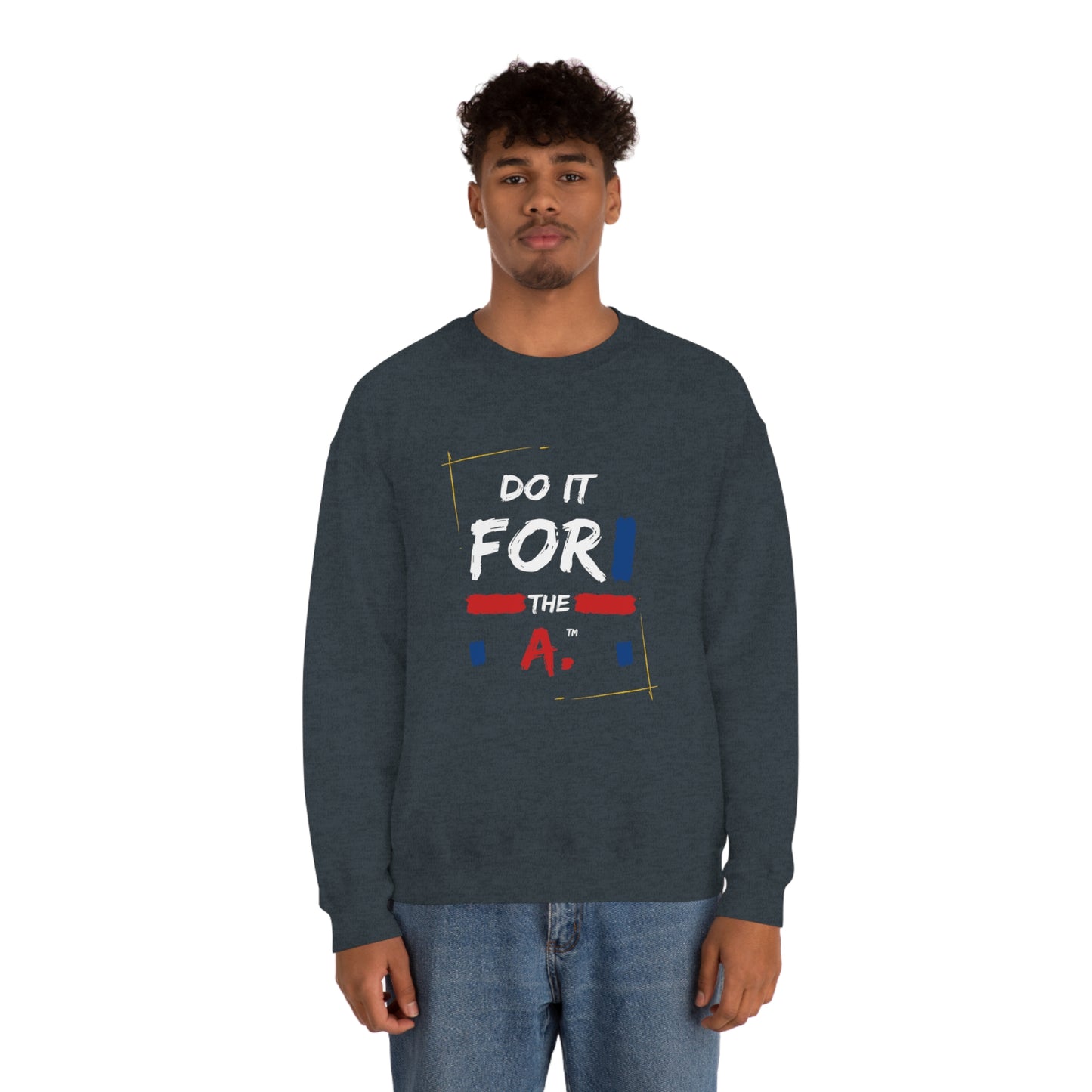 "Do it For the A" Graphic Lightweight Crewneck Sweatshirt