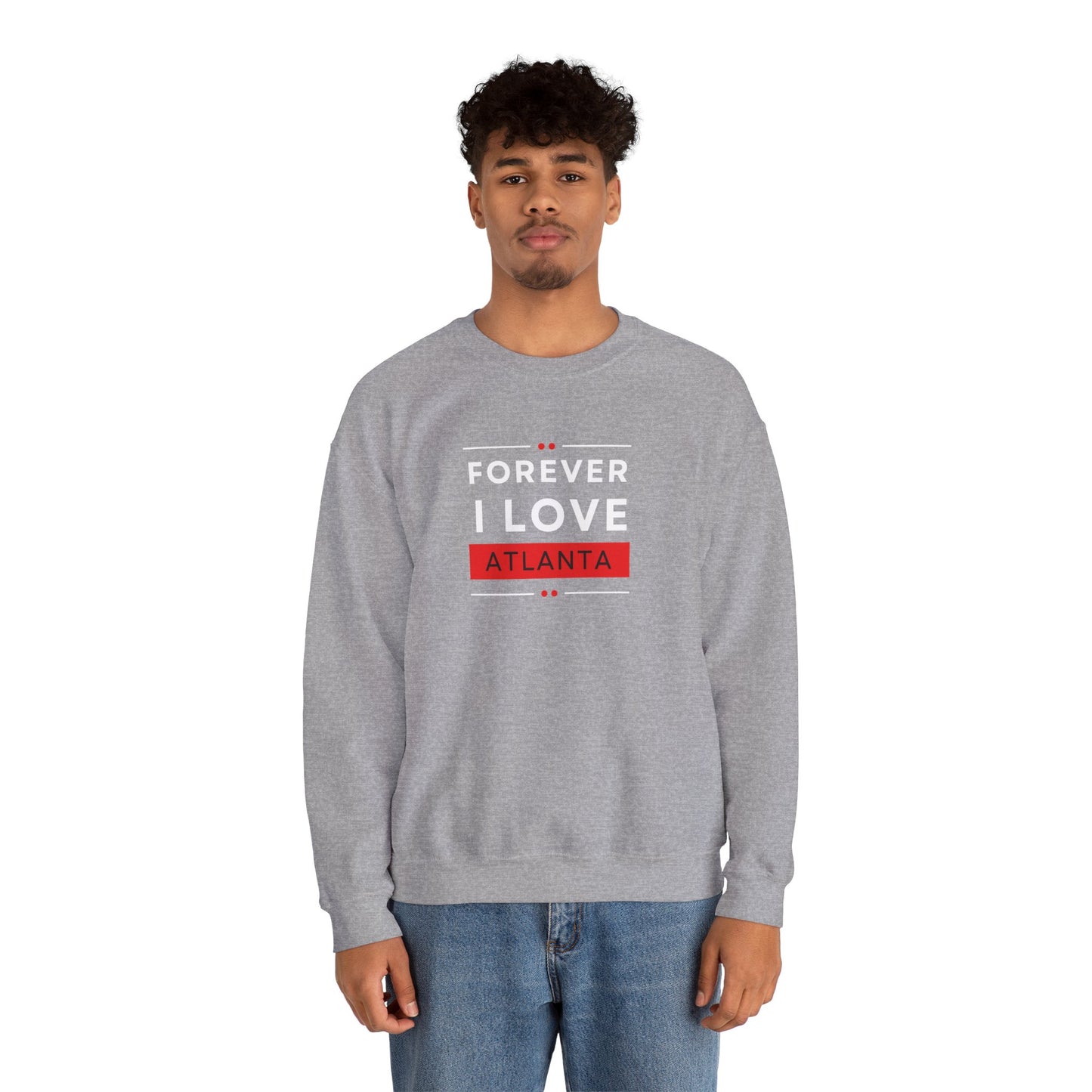 "Forever I Love Atlanta" Lightweight Crewneck Sweatshirt