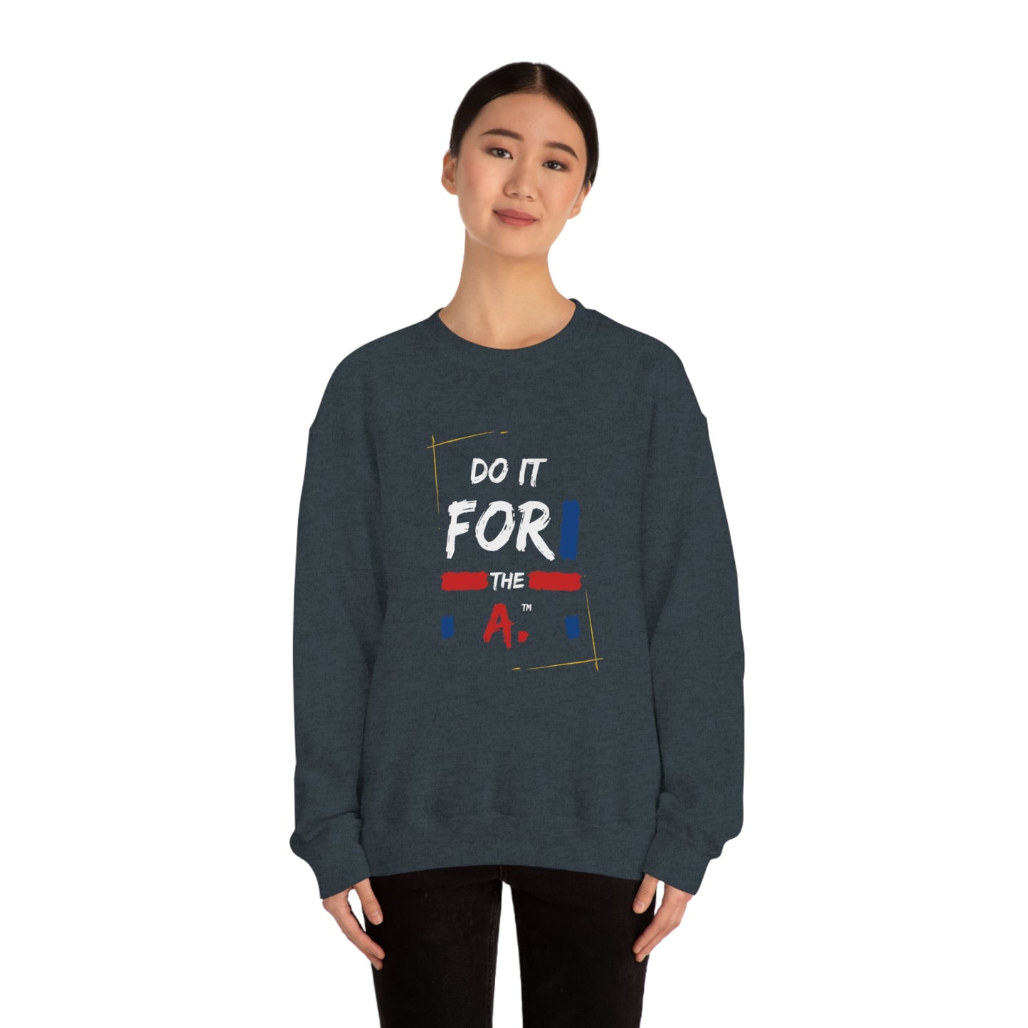 "Do it For the A" Graphic Lightweight Crewneck Sweatshirt