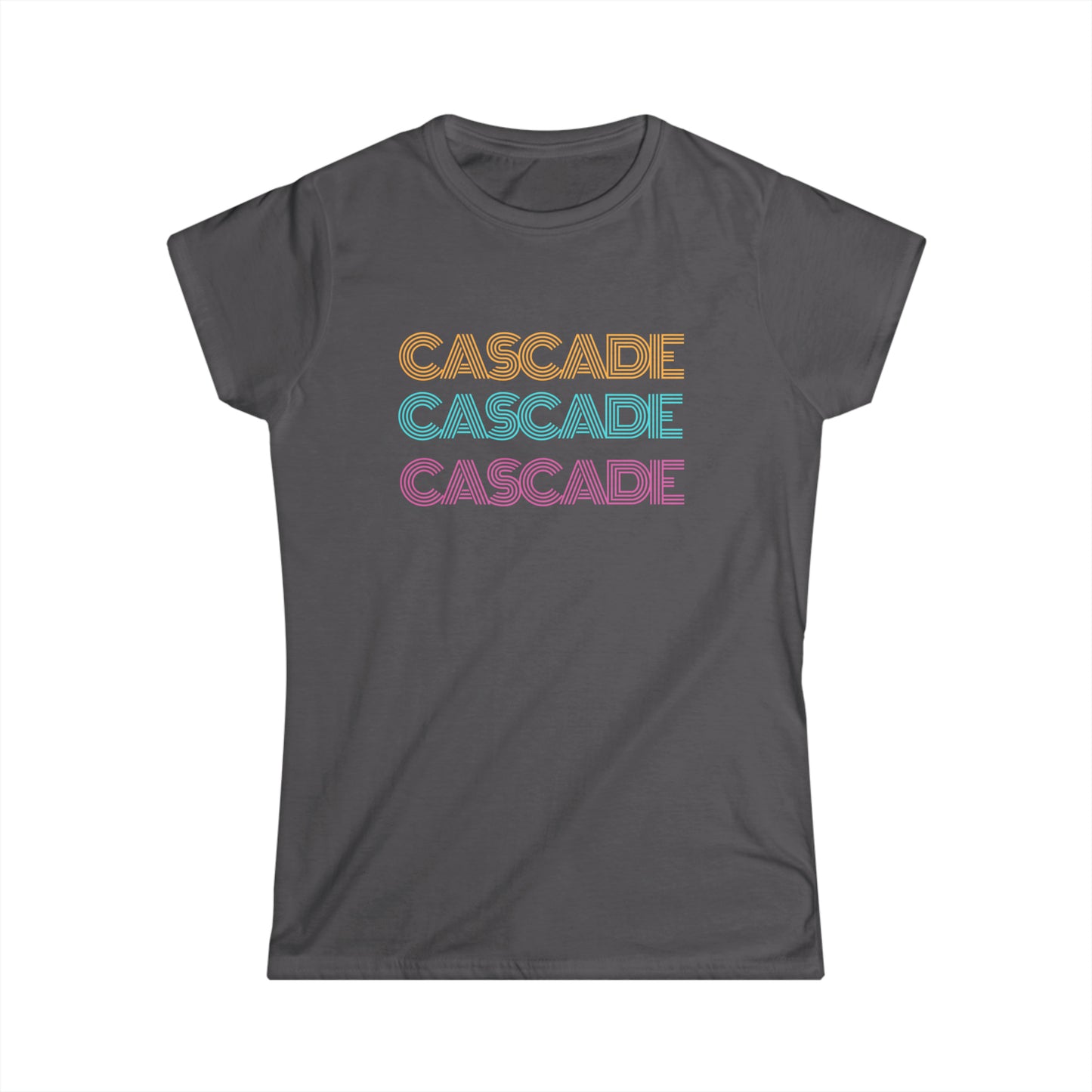 "Cascade" Women's Scoop Neck Short Sleeve Tee