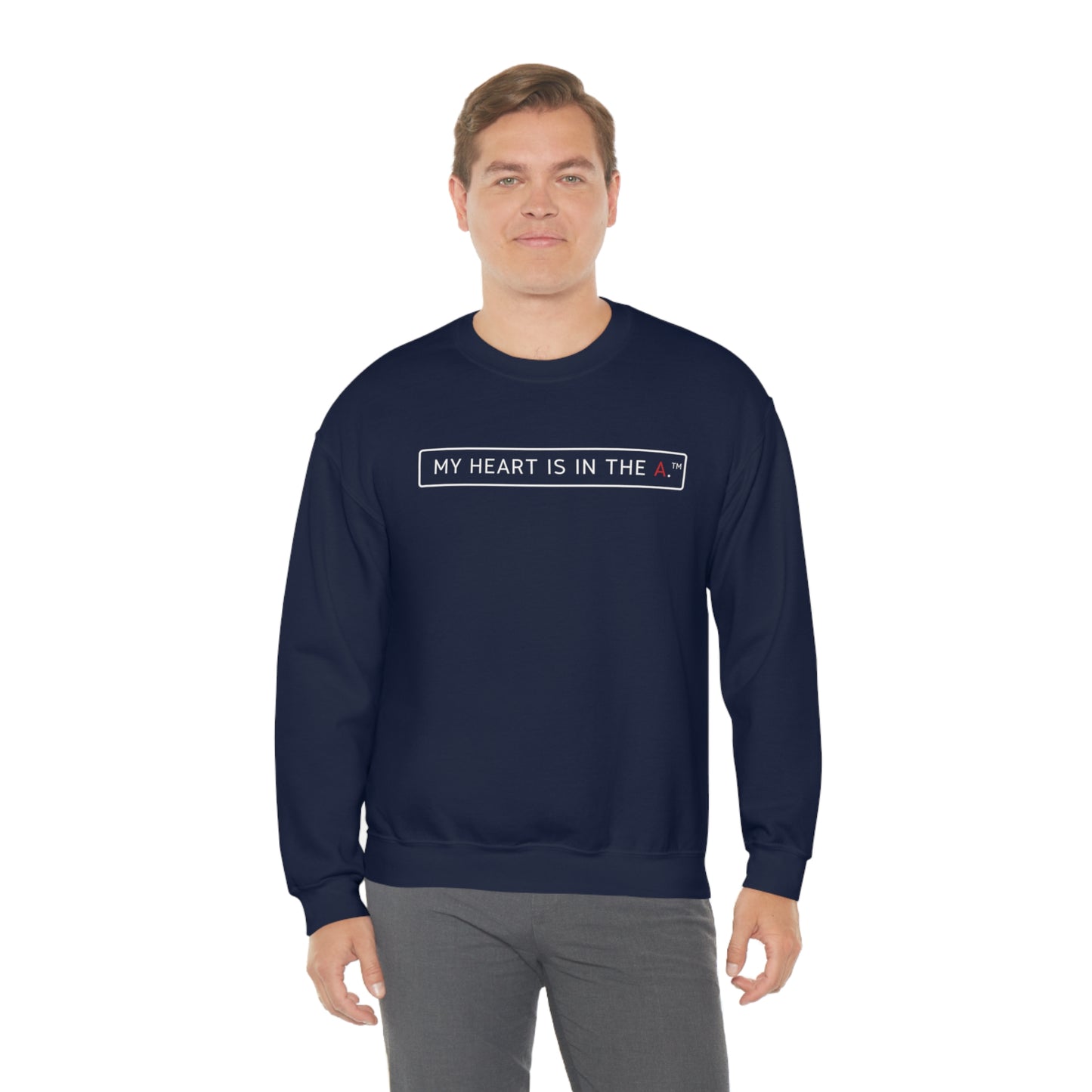 "My Heart is in the A" Basic Crewneck Sweatshirt