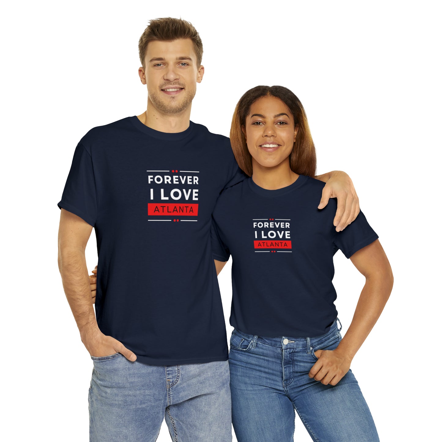 "Forever I Love Atlanta" Unisex Heavy Cotton Tee