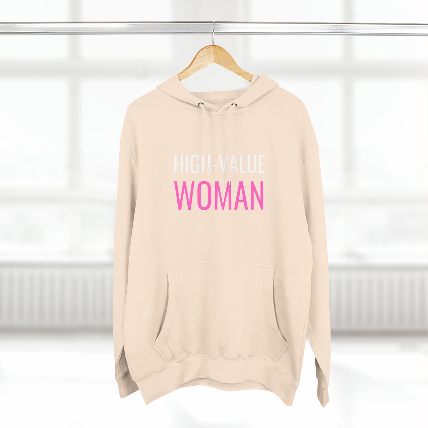 "High Value Woman" Unisex Premium Pullover Hoodie