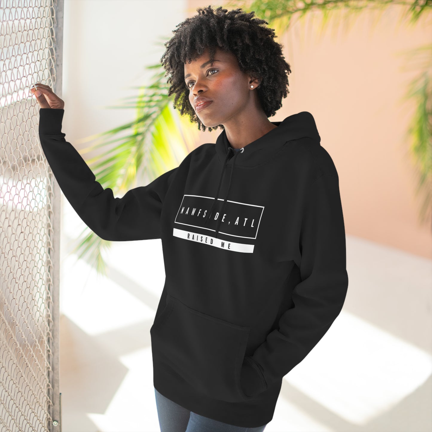 "Nawfside, ATL Raised Me" Unisex Premium Pullover Hoodie