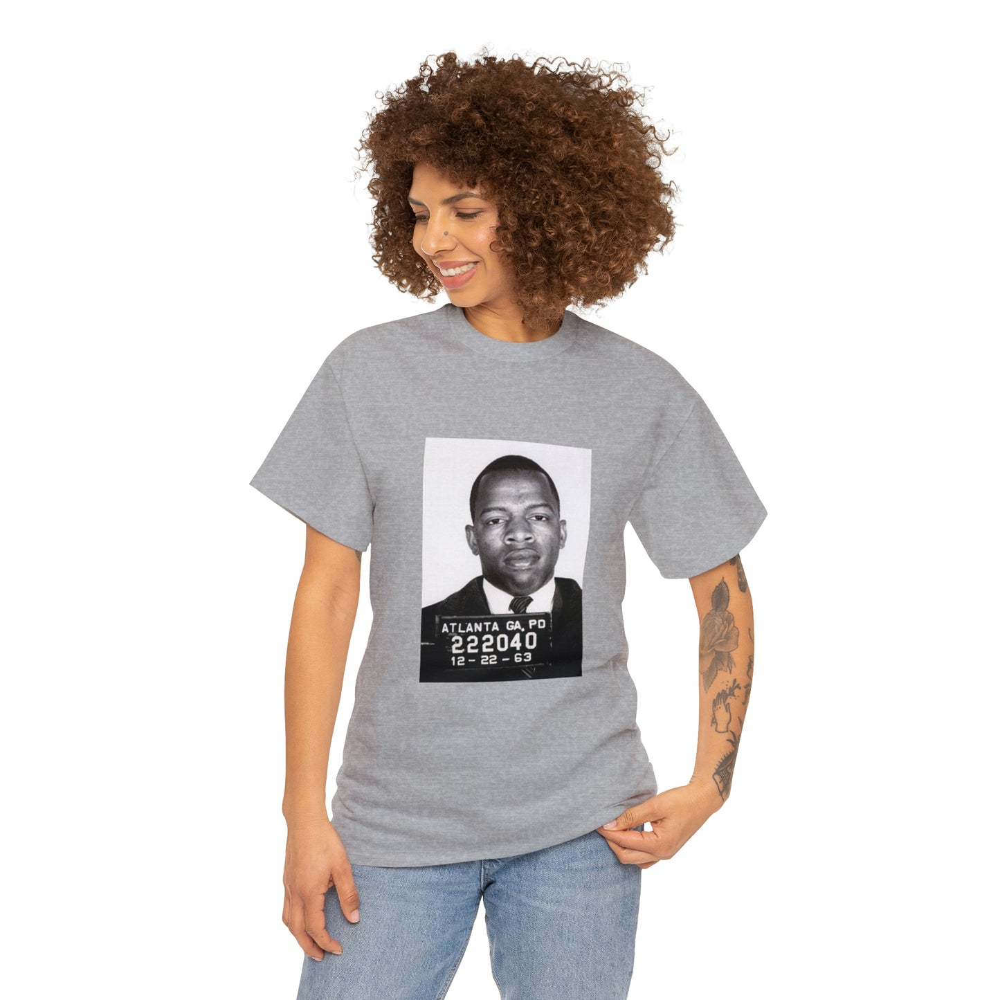 "John Lewis Hero" Unisex Heavy Cotton Tee