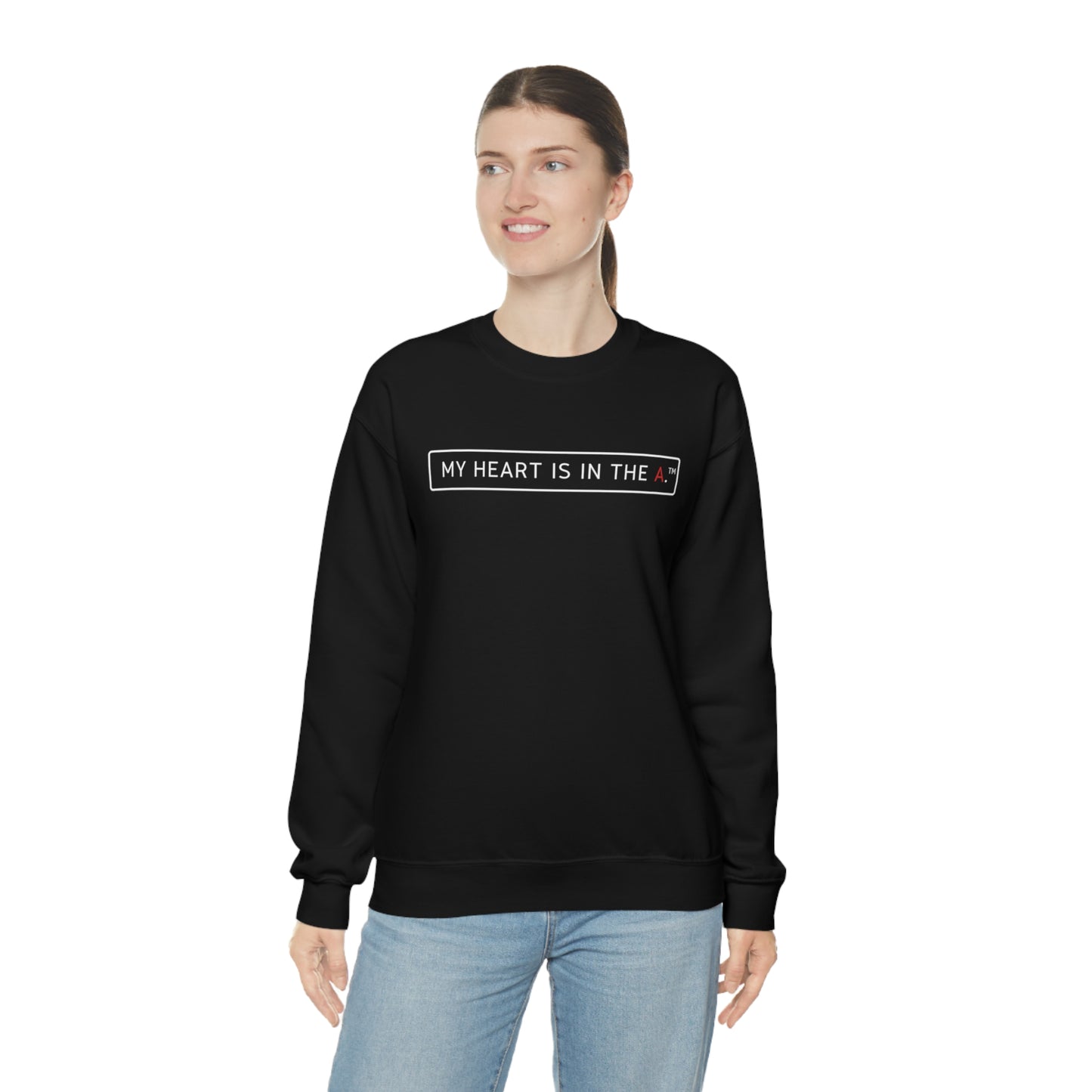 "My Heart is in the A" Basic Crewneck Sweatshirt