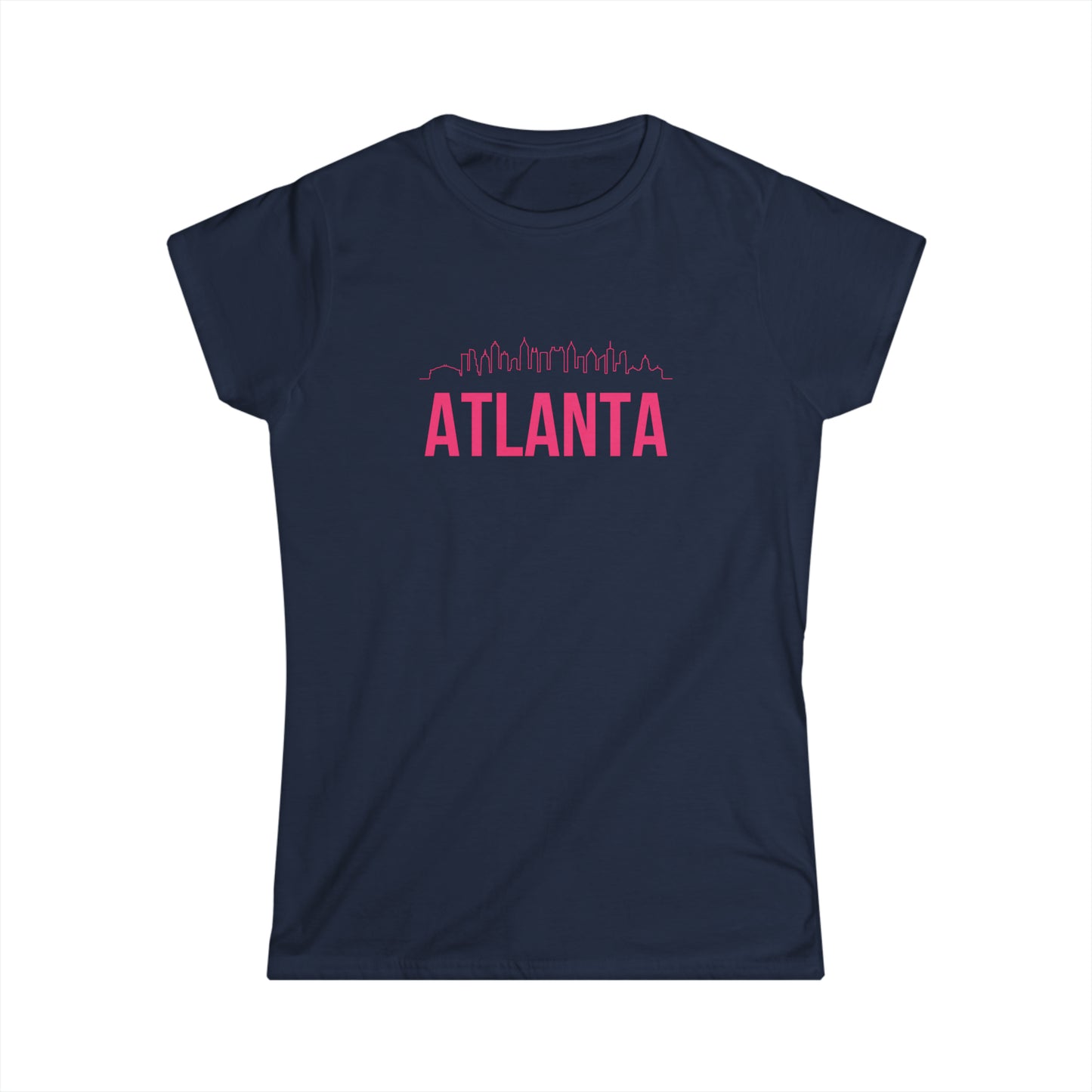 "Atlanta Skyline" Women's Scoop Neck Short Sleeve Tee