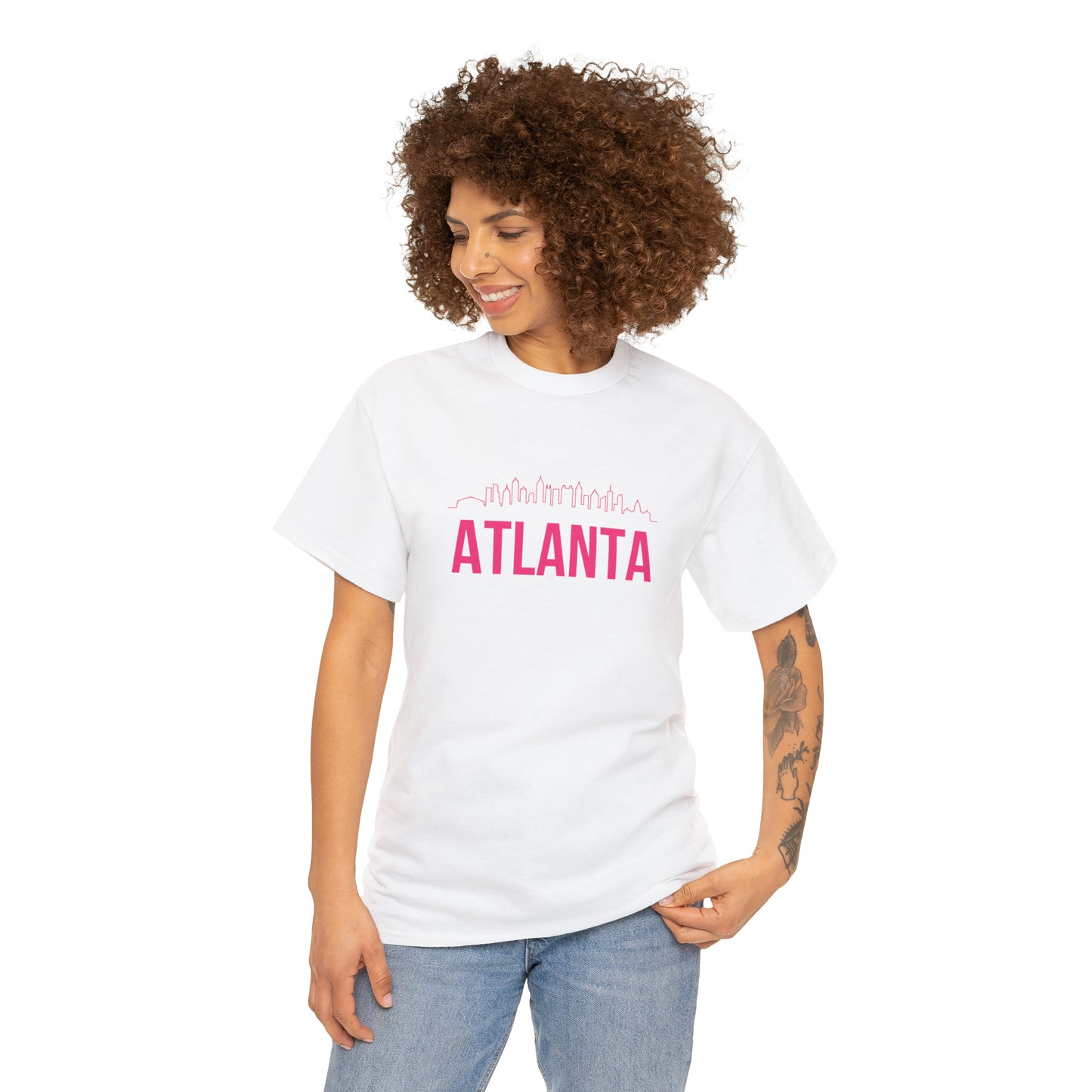 "Atlanta Skyline" Unisex Heavy Cotton Tee