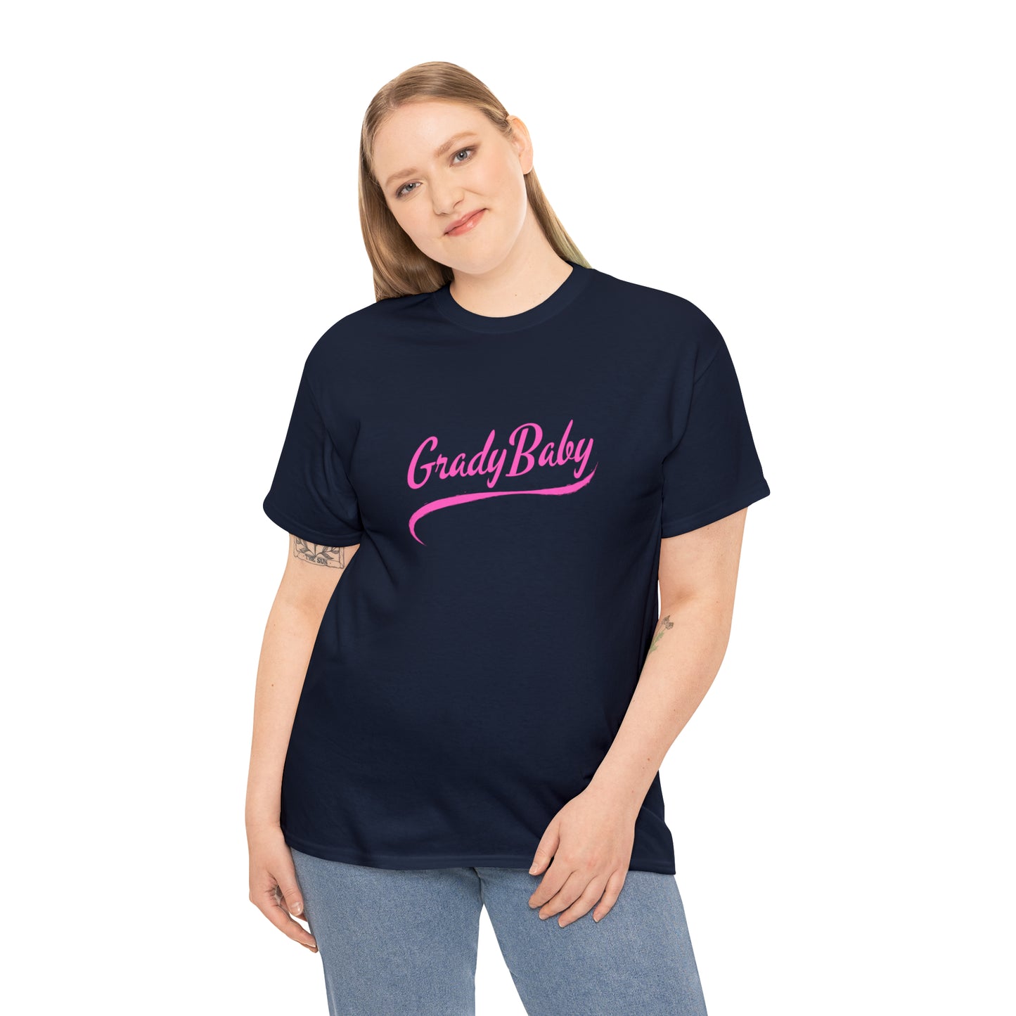 "Grady Baby" Swoop Pink Unisex Heavy Cotton Tee