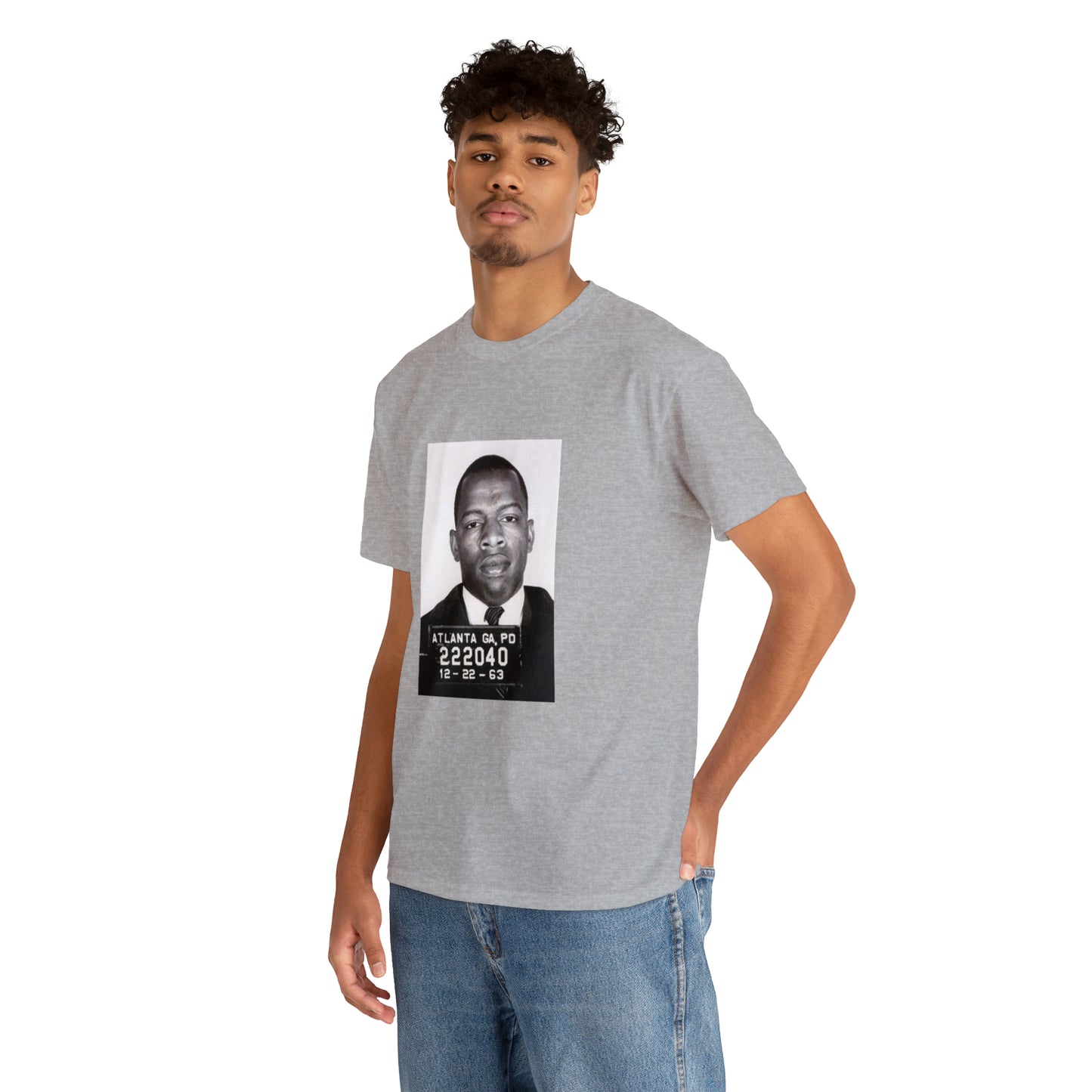 "John Lewis Hero" Unisex Heavy Cotton Tee