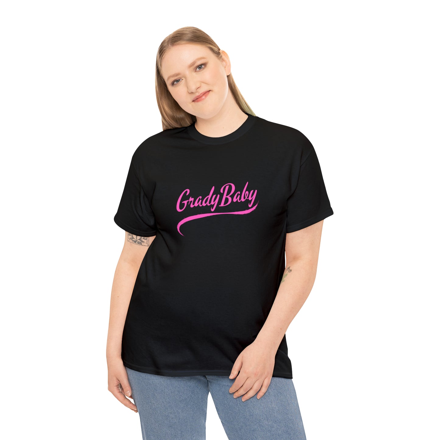 "Grady Baby" Swoop Pink Unisex Heavy Cotton Tee