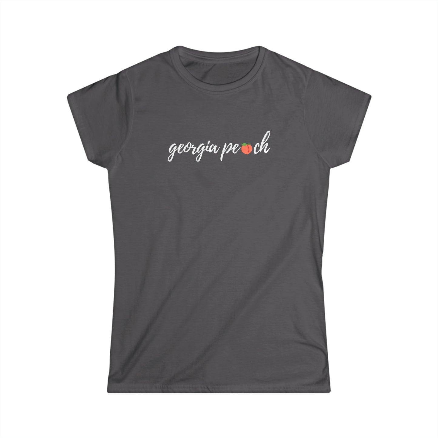 "Georgia Peach" Women's Scoop Neck Short Sleeve Tee