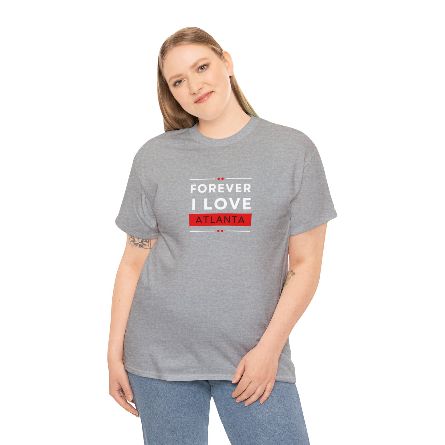 "Forever I Love Atlanta" Unisex Heavy Cotton Tee