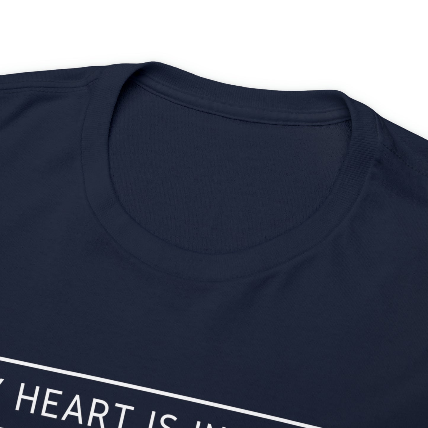 "My Heart is in the A" Basic Unisex Heavy Cotton Tee