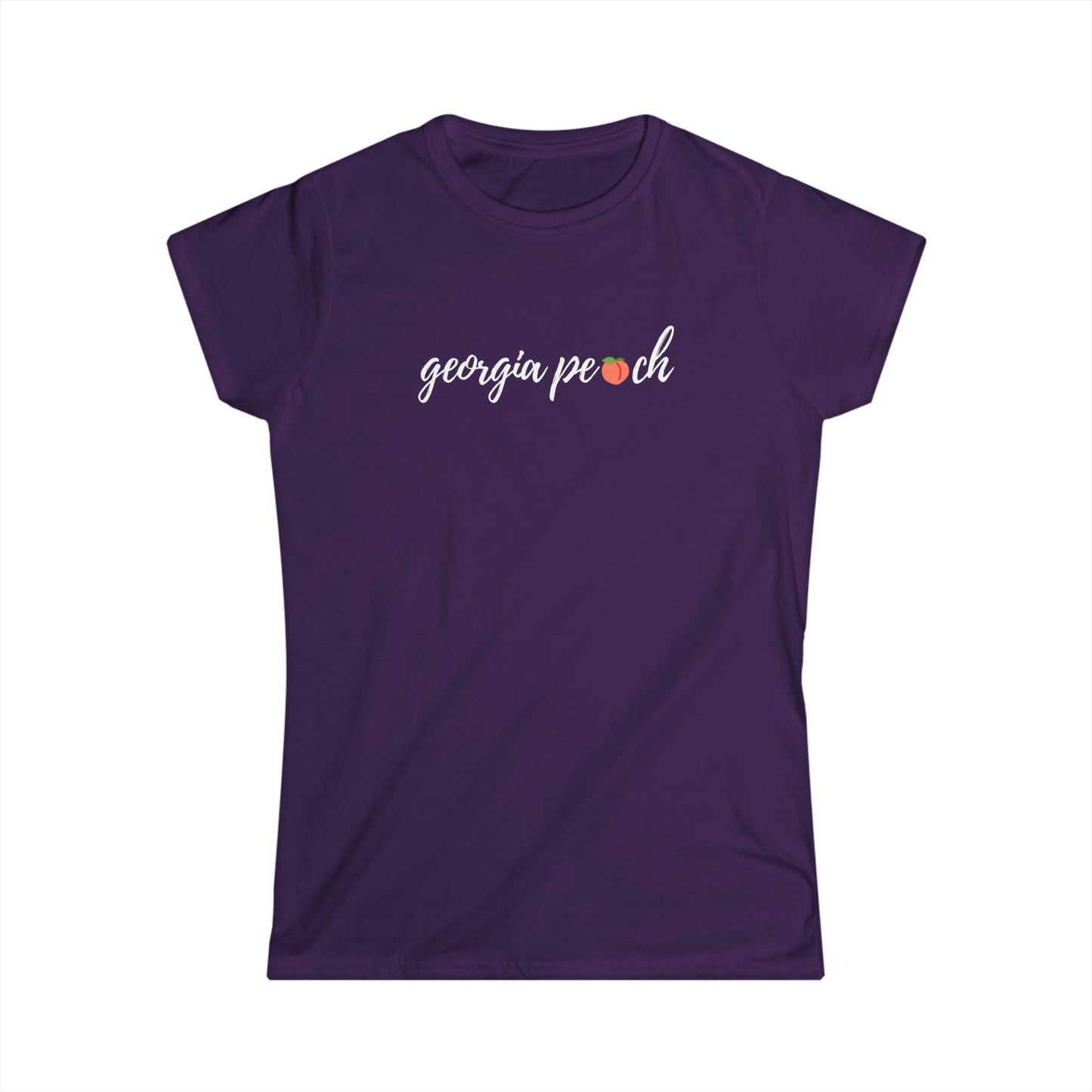 "Georgia Peach" Women's Scoop Neck Short Sleeve Tee