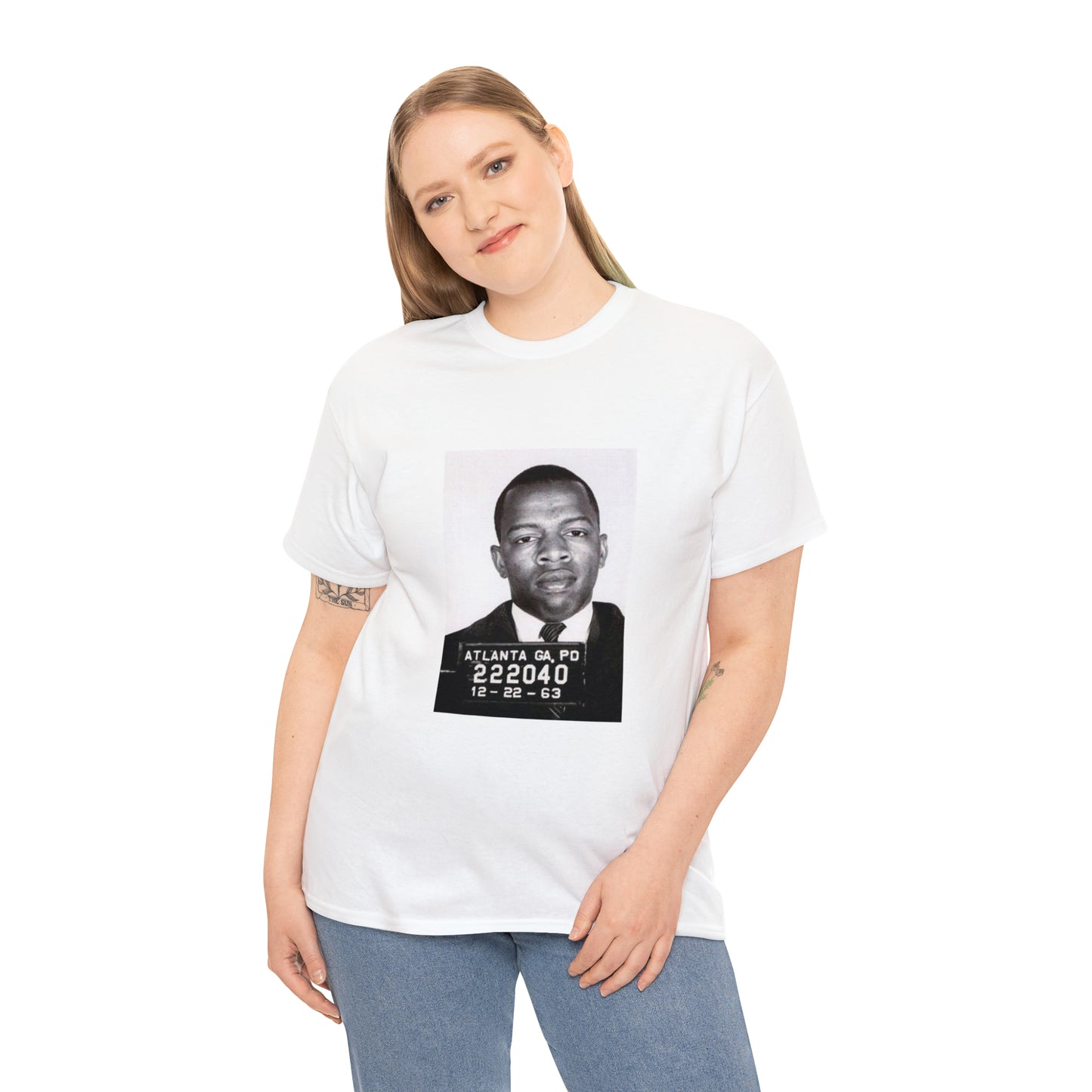 "John Lewis Hero" Unisex Heavy Cotton Tee