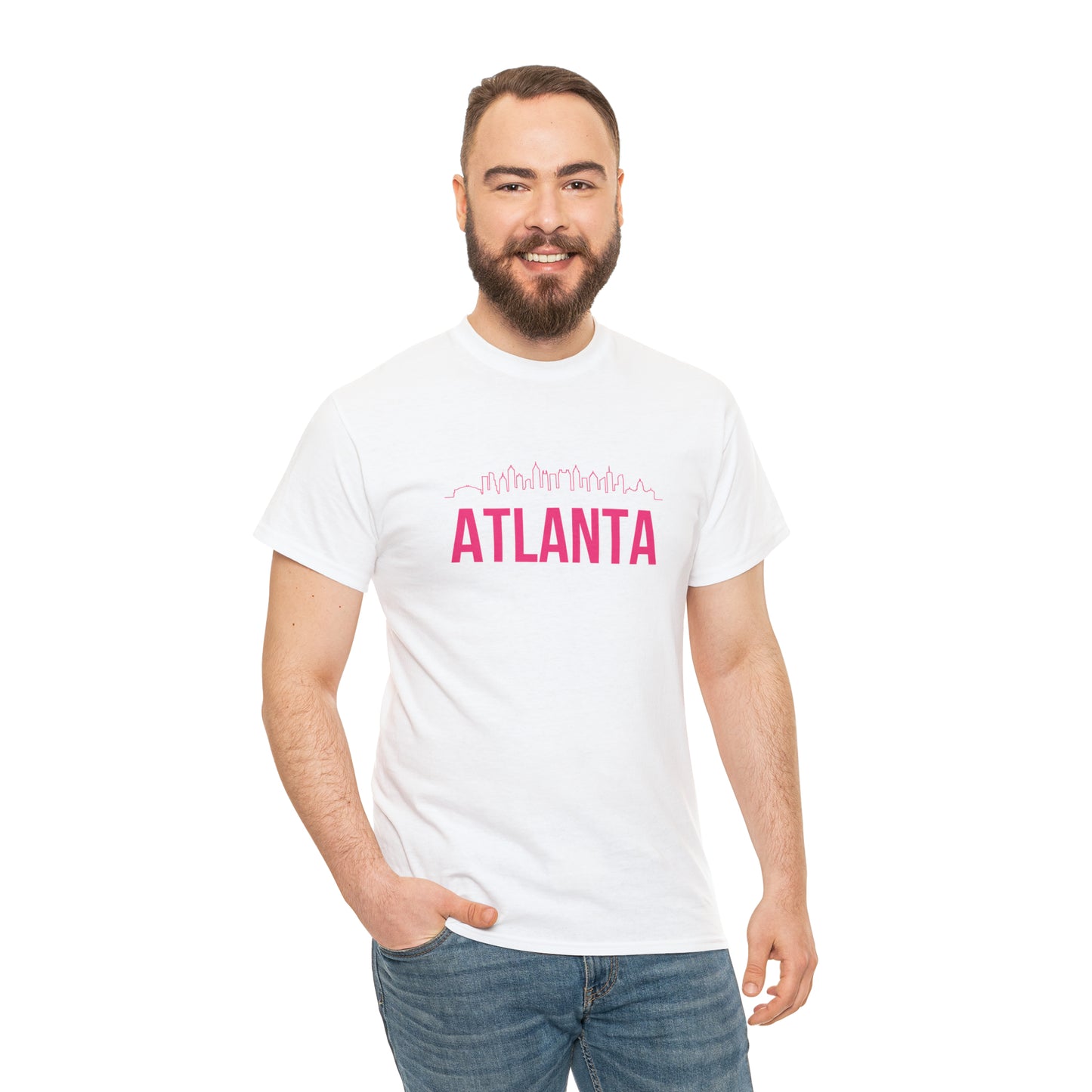 "Atlanta Skyline" Unisex Heavy Cotton Tee