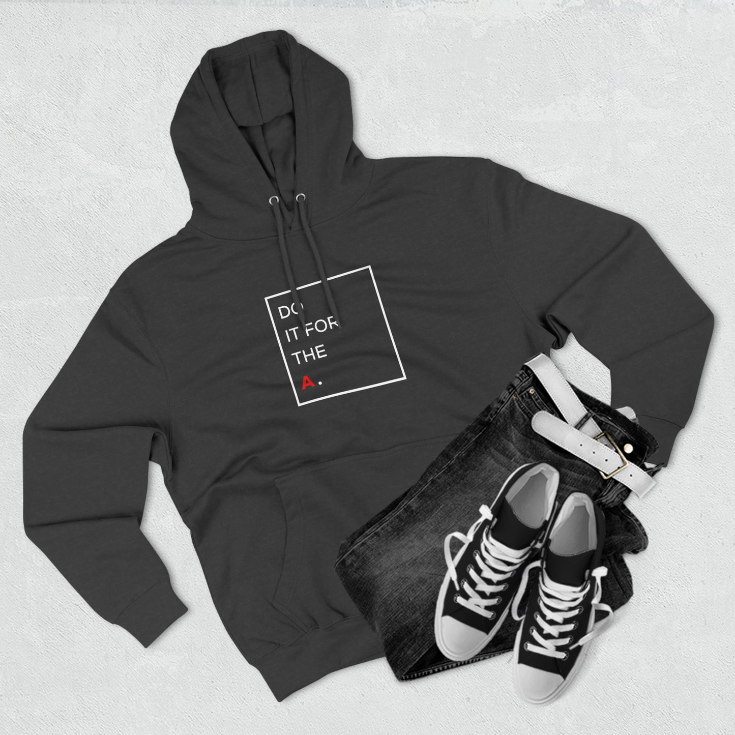 "Do it for the A" Square Unisex Premium Pullover Hoodie