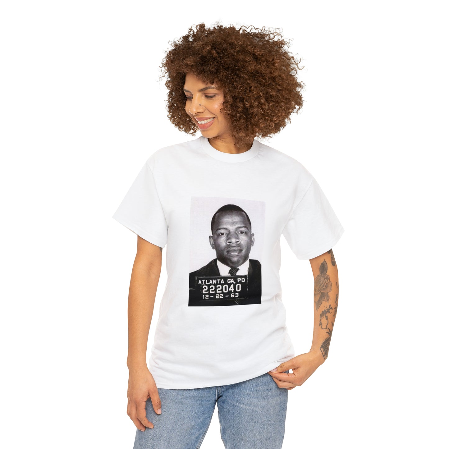 "John Lewis Hero" Unisex Heavy Cotton Tee