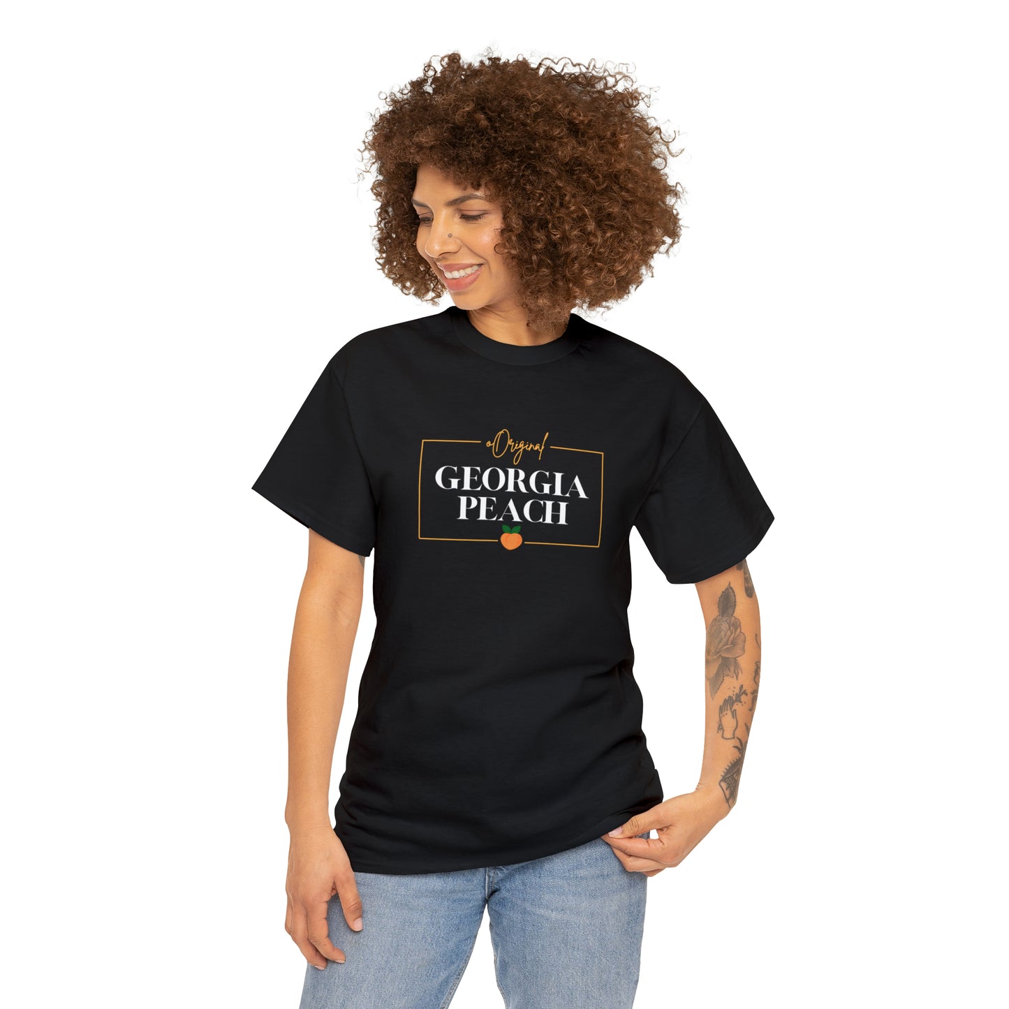 "Original Georgia Peach" Unisex Heavy Cotton Tee