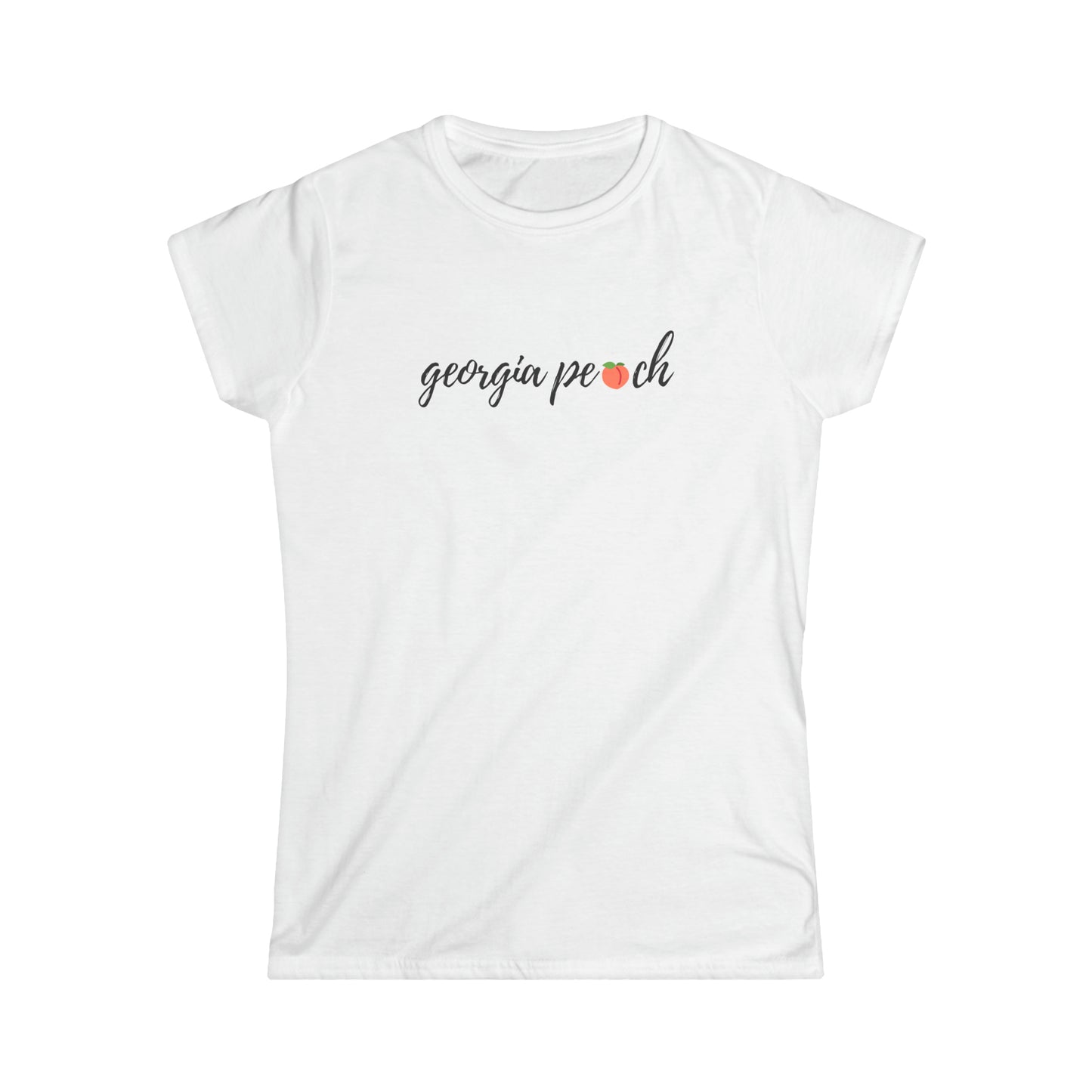 "Georgia Peach" Women's Scoop Neck Short Sleeve Tee