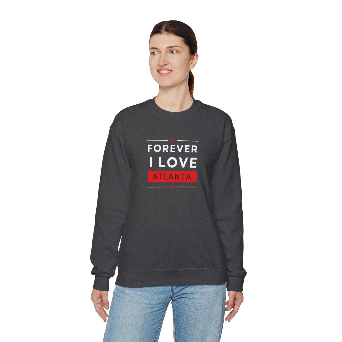 "Forever I Love Atlanta" Lightweight Crewneck Sweatshirt