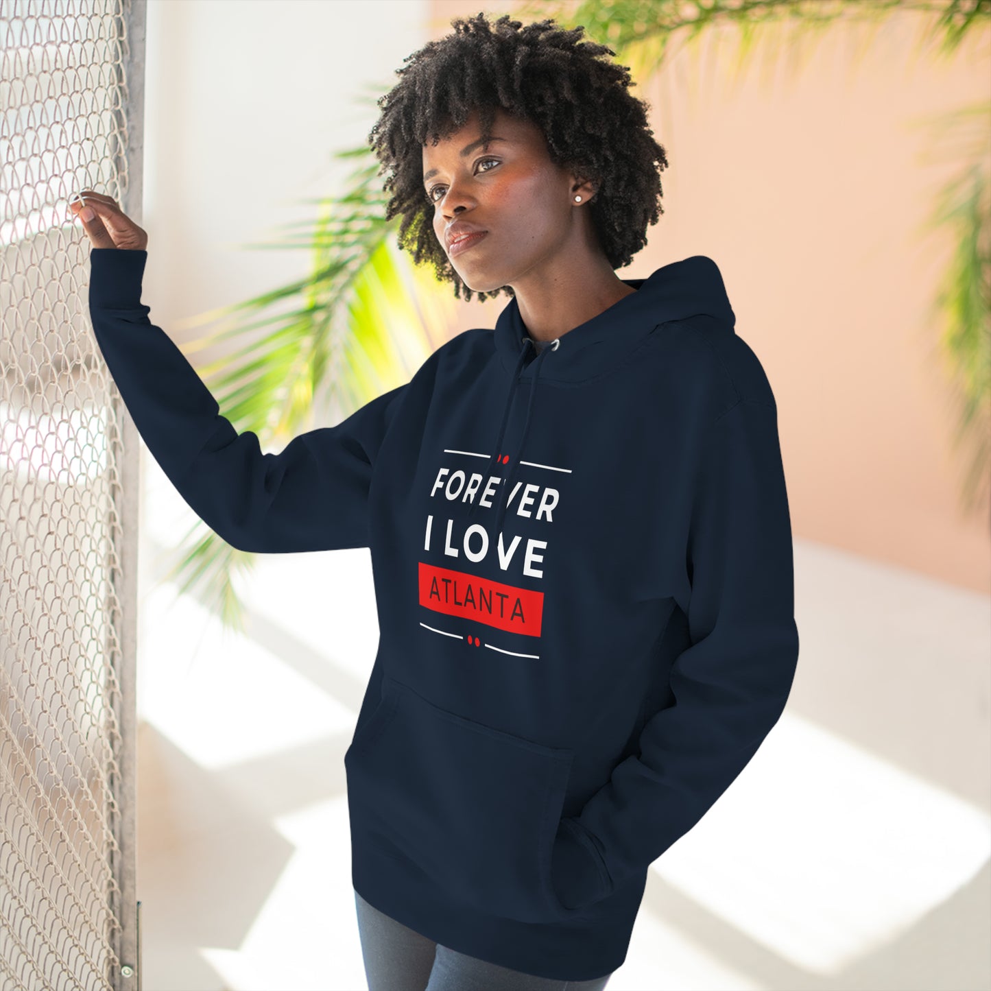 "Forever I Love Atlanta" Unisex Premium Pullover Hoodie