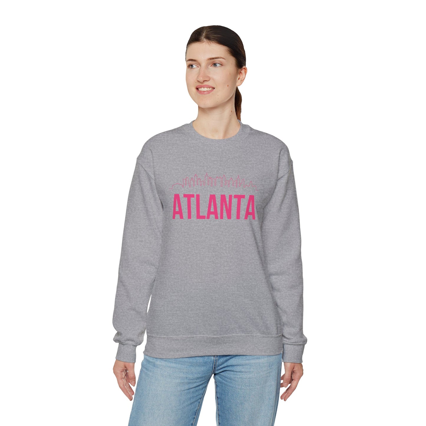 "Atlanta" Skyline Lightweight Crewneck Sweatshirt