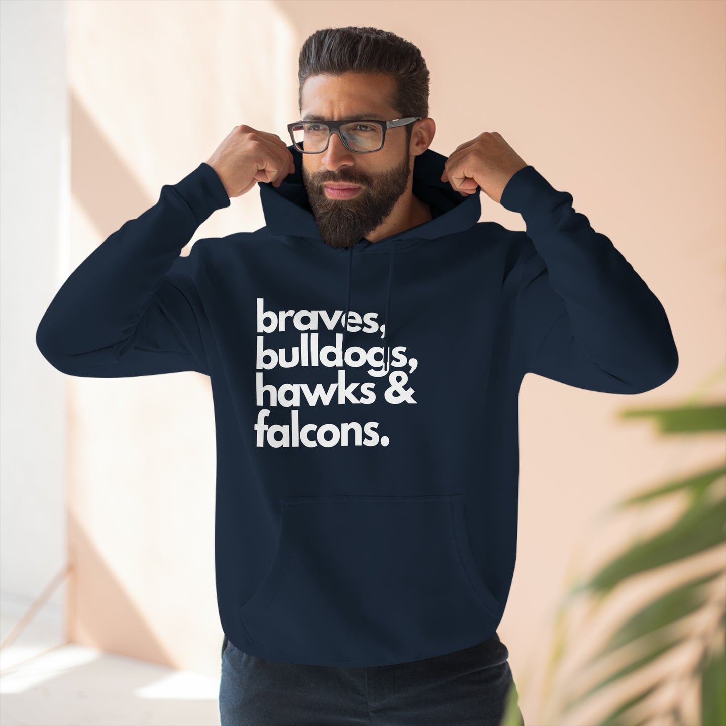 "Braves, Bulldogs, Hawks & Falcons" Unisex Premium Pullover Hoodie