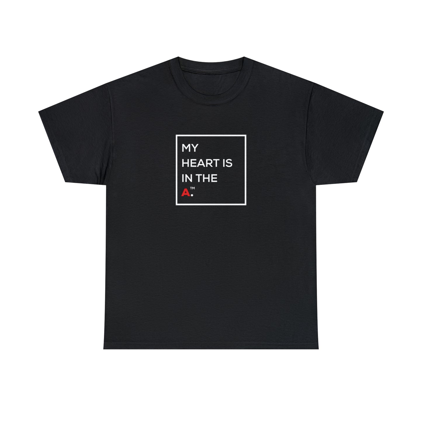 "My Heart is in the A" Square Unisex Heavy Cotton Tee